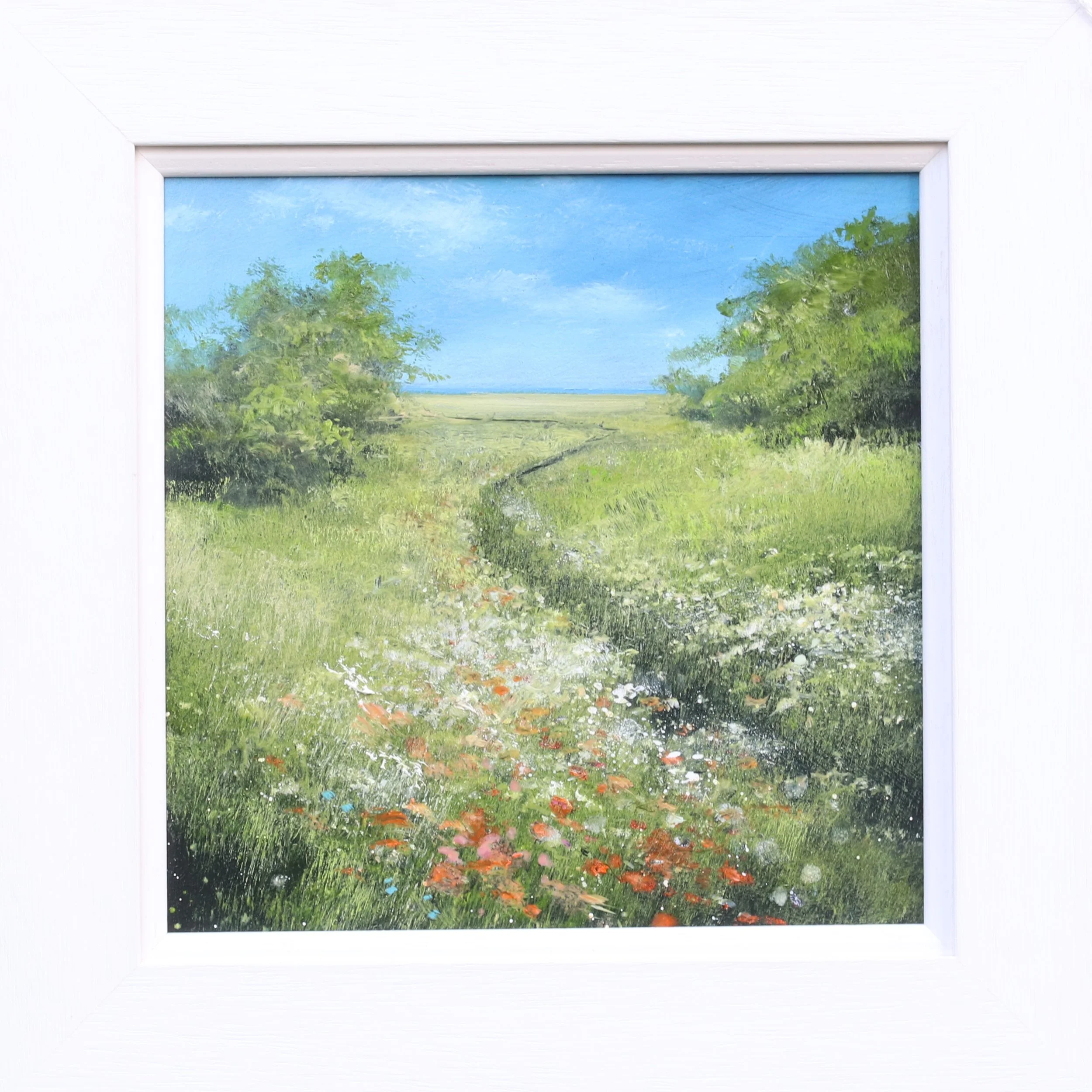 'Fairest of the Months' oil on panel 37cm x 37cm framed £625.00