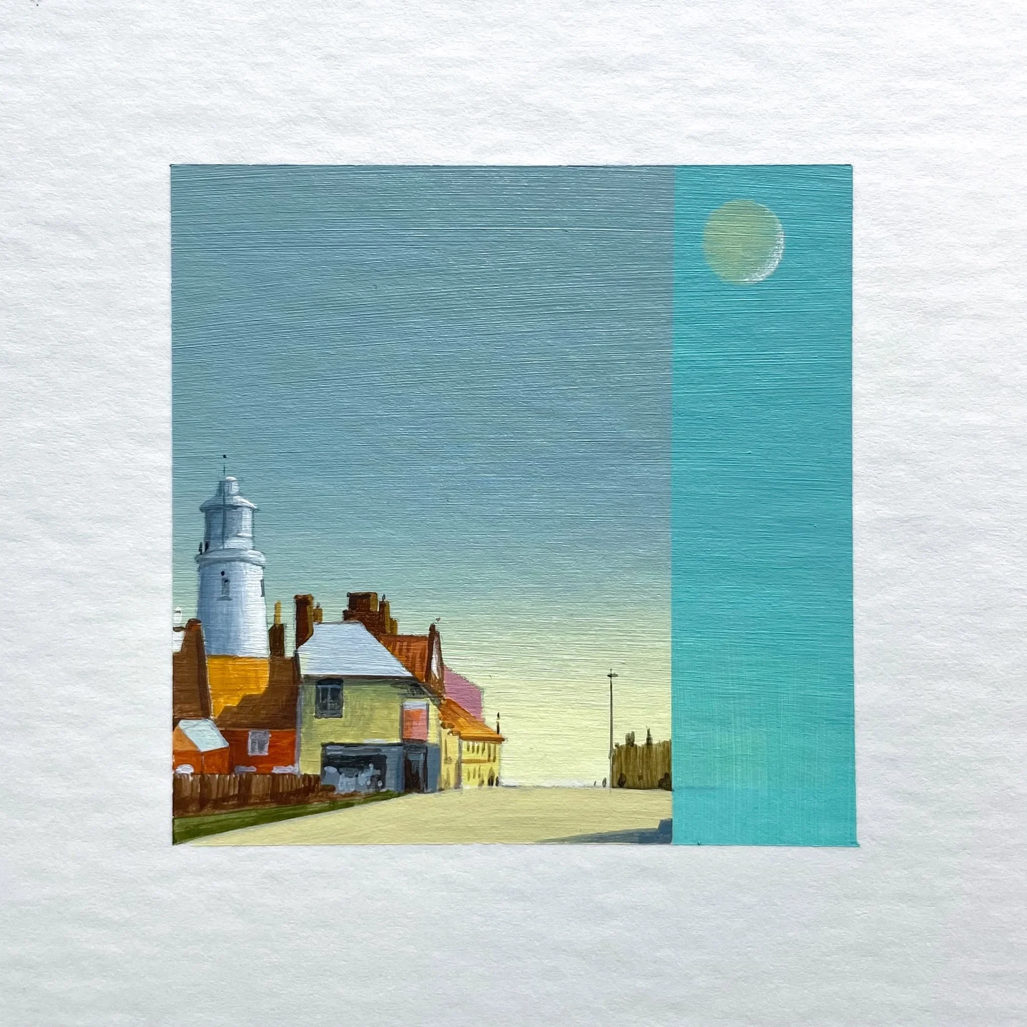 'Ancient New Moon' Marc Brown acrylic on board 8cm x 8cm (image size) 27cm x 27cm x 6cm (frame size) £495 .JPG