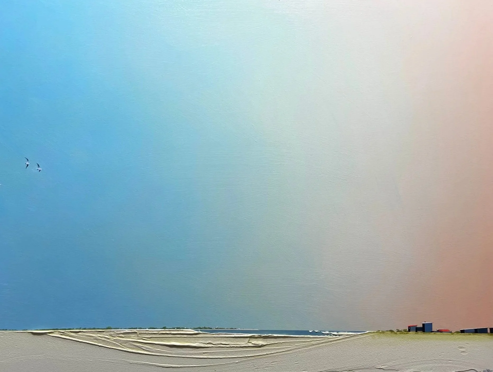 'Touching Distance' Marc Brown, acrylic on board 64cm x 48.5cm framed £825