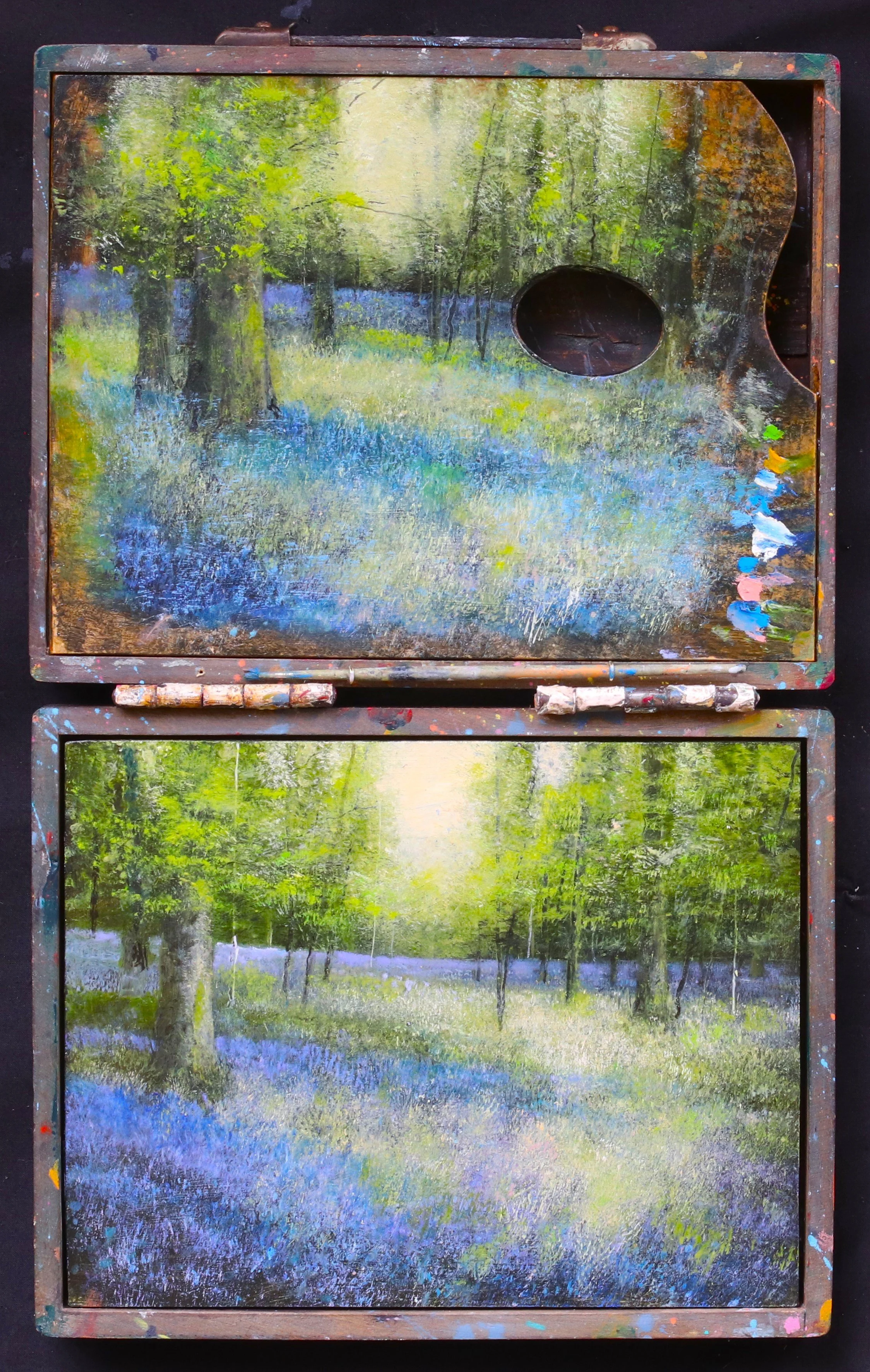 Enchanted Painting Day Garry Pereira 23x46cm Oil on Panel in My Old Paint Box 2 £965.JPG