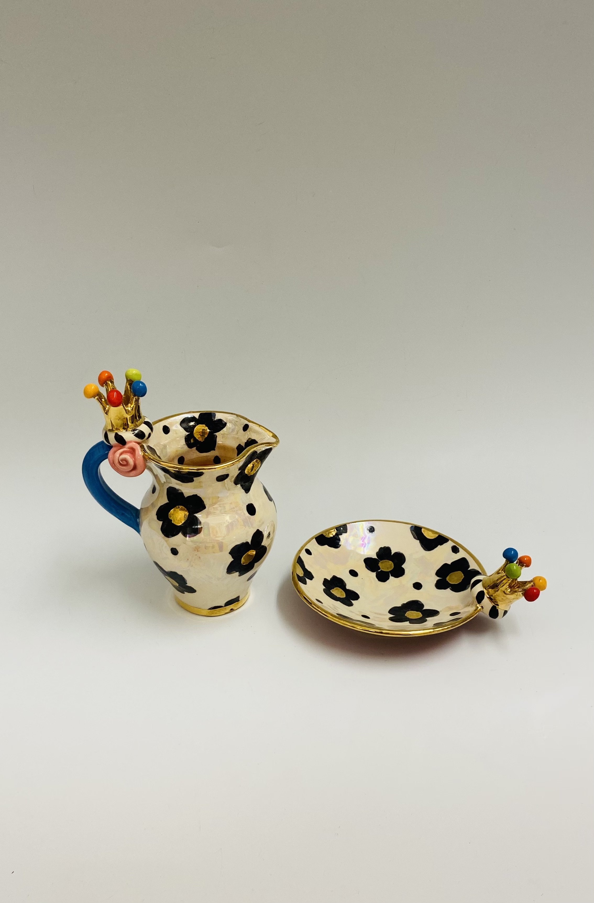 Crown creamer jug £148.00 & saucer £92.00