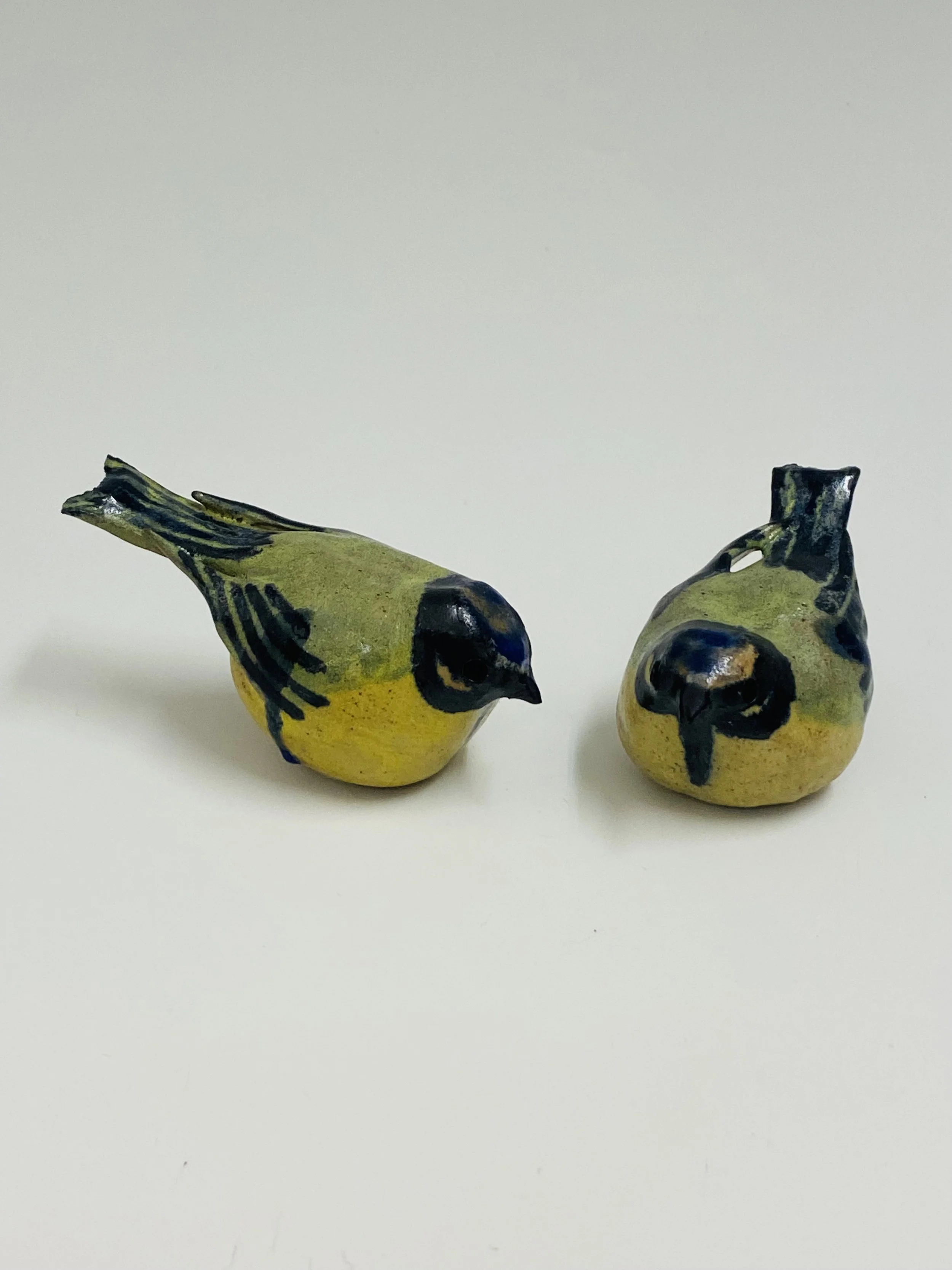 Garden birds by Elissa Palser, handmade ceramic
