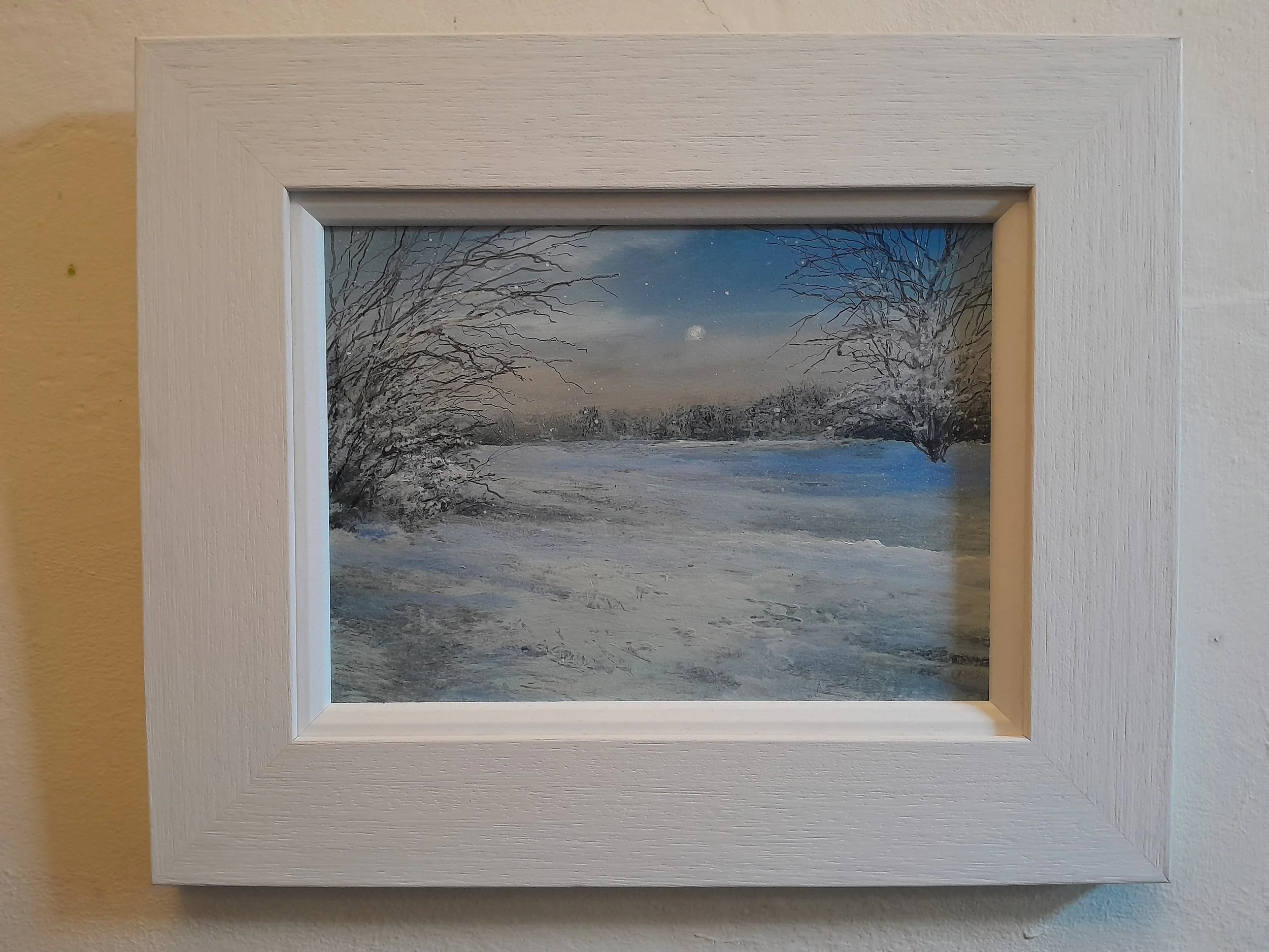 'After Jack Frost' oil on panel 37cm x 30cm framed £595.00
