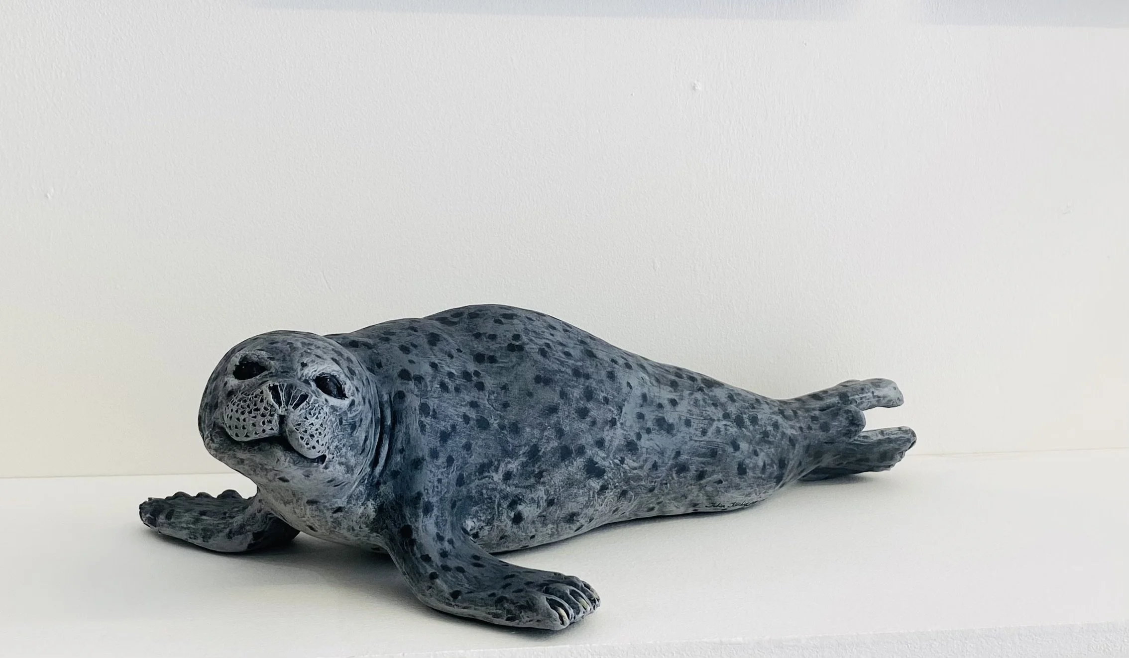 'Grey Seal' by Julian Jardine, ceramic L50cm H13cm W28cm £495