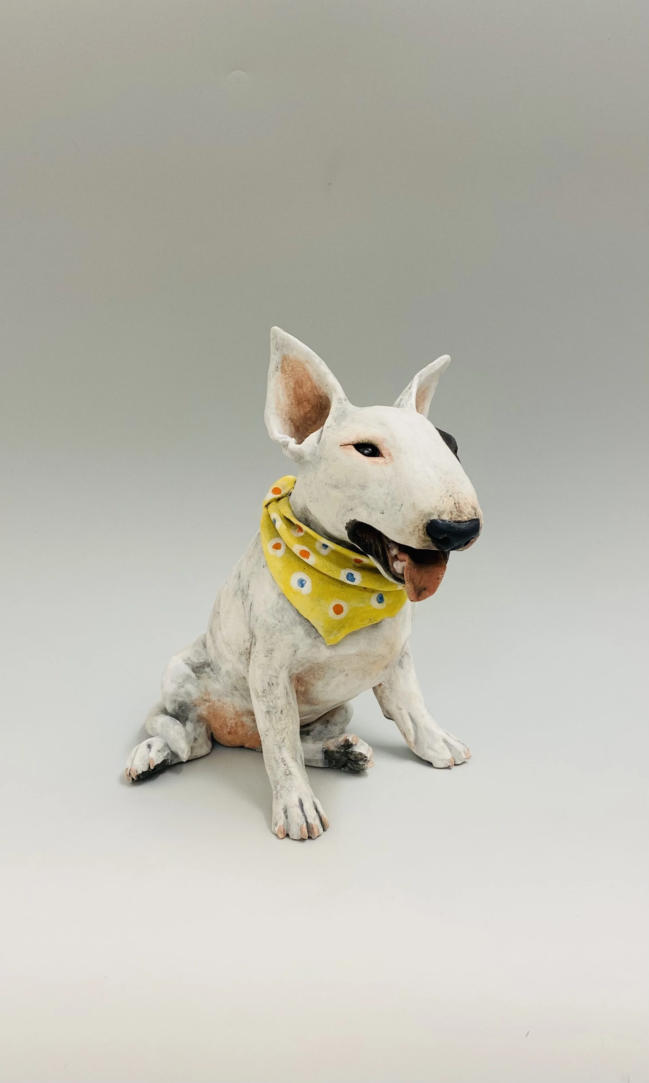 'Bull Terrier' Joanne Cooke handmade ceramic