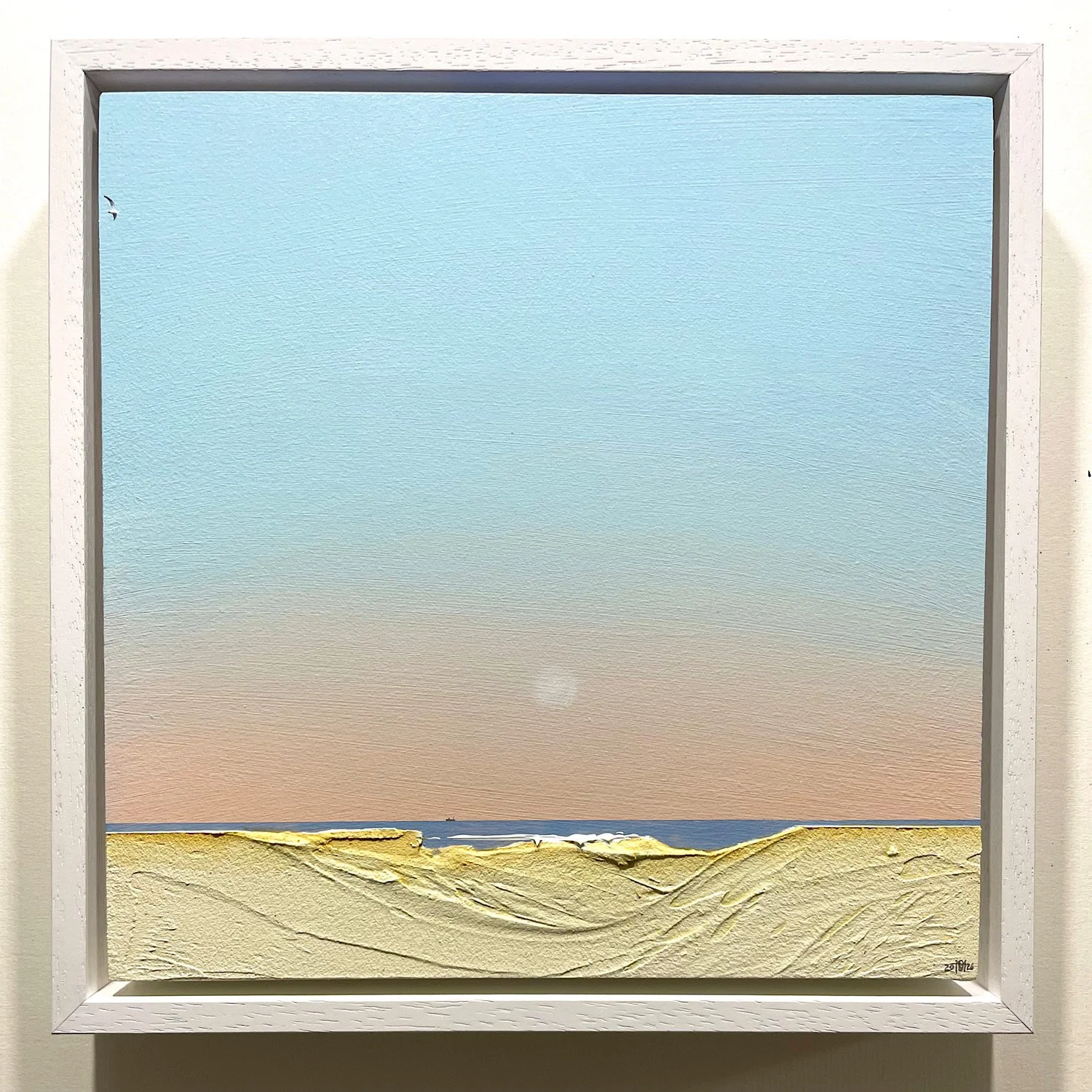 'Strand 44' Marc Brown acrylic on board 29cm x 29cm framed £395