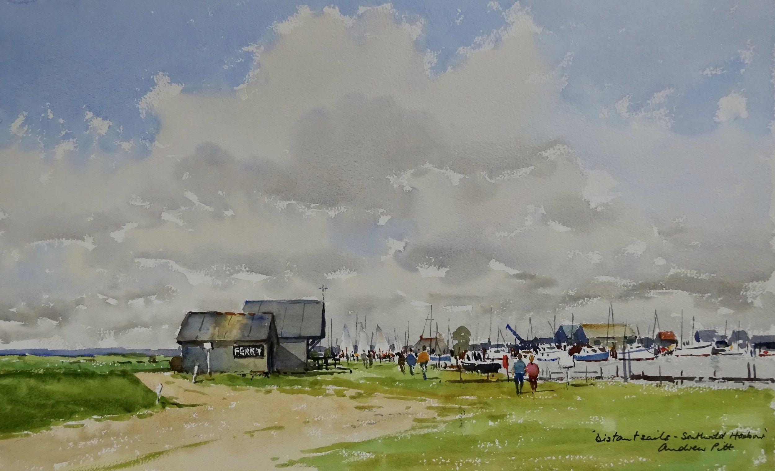 Distant Sails - Southwold Harbour