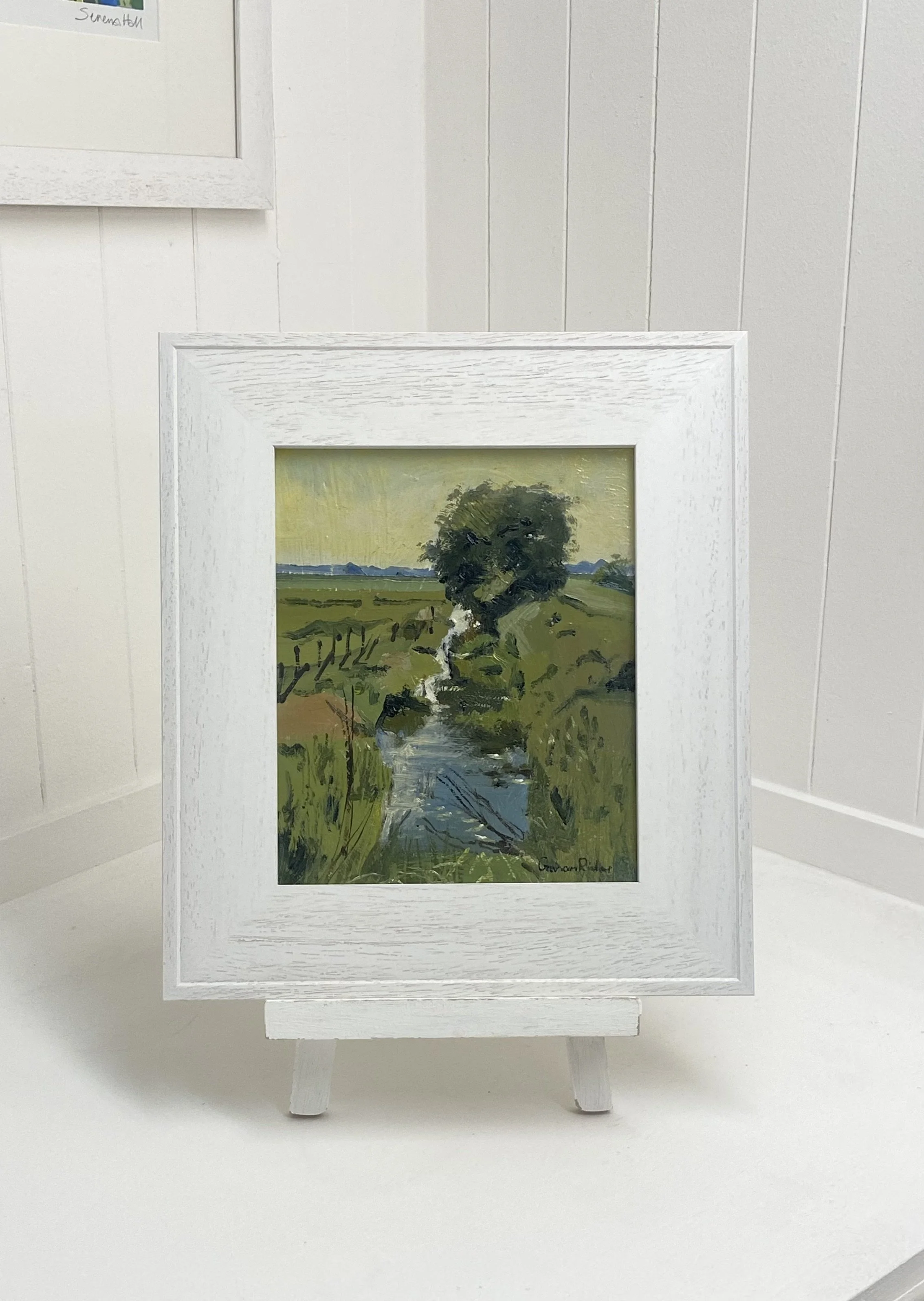 New Graham Rider paintings for Autumn, 'Marsh Tree' oil on board 30cm x 34cm framed £295