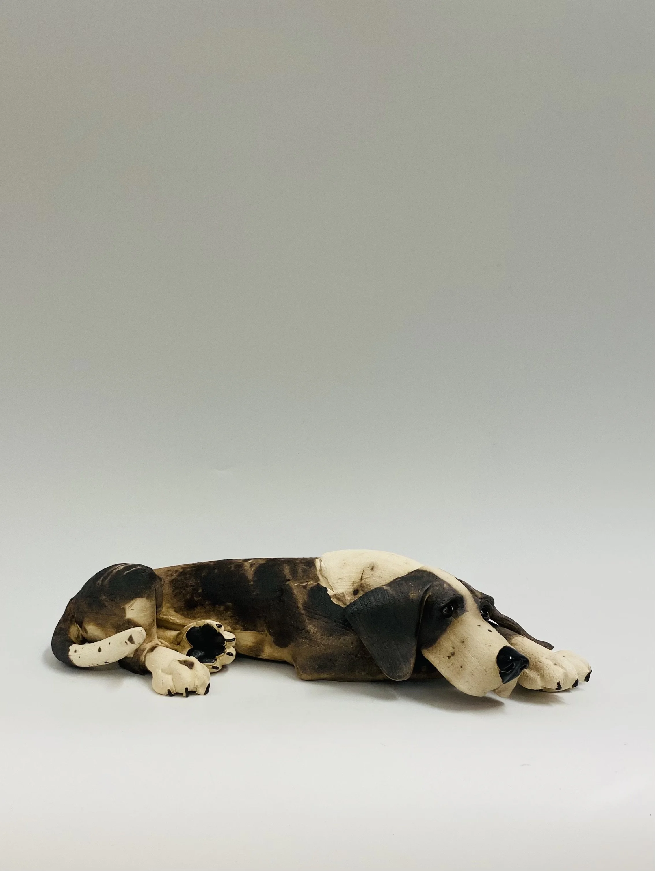 New for Spring, Hounds collection, handmade smoke fired ceramic £265.00 each