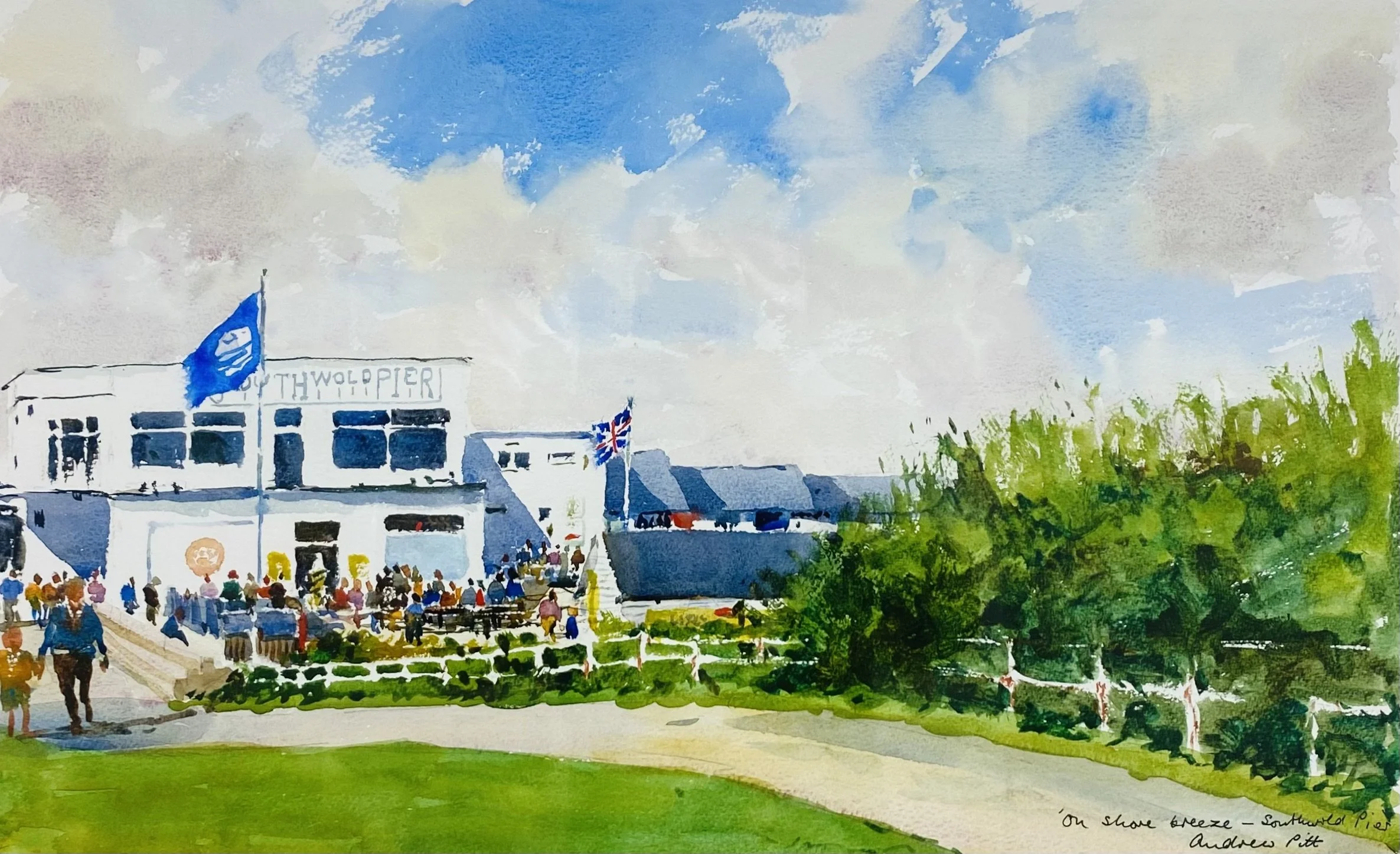 Onshore Breeze, Southwold Pier, 53cm x 73cm framed £395
