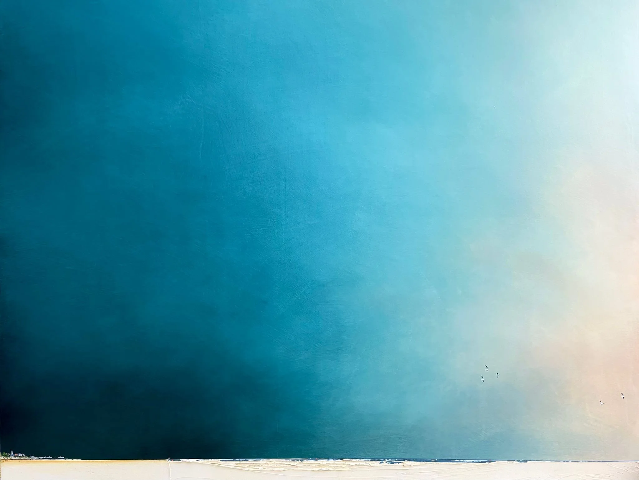 'Origins 14' acrylic on board 104cm x 123cm framed £2,250.00