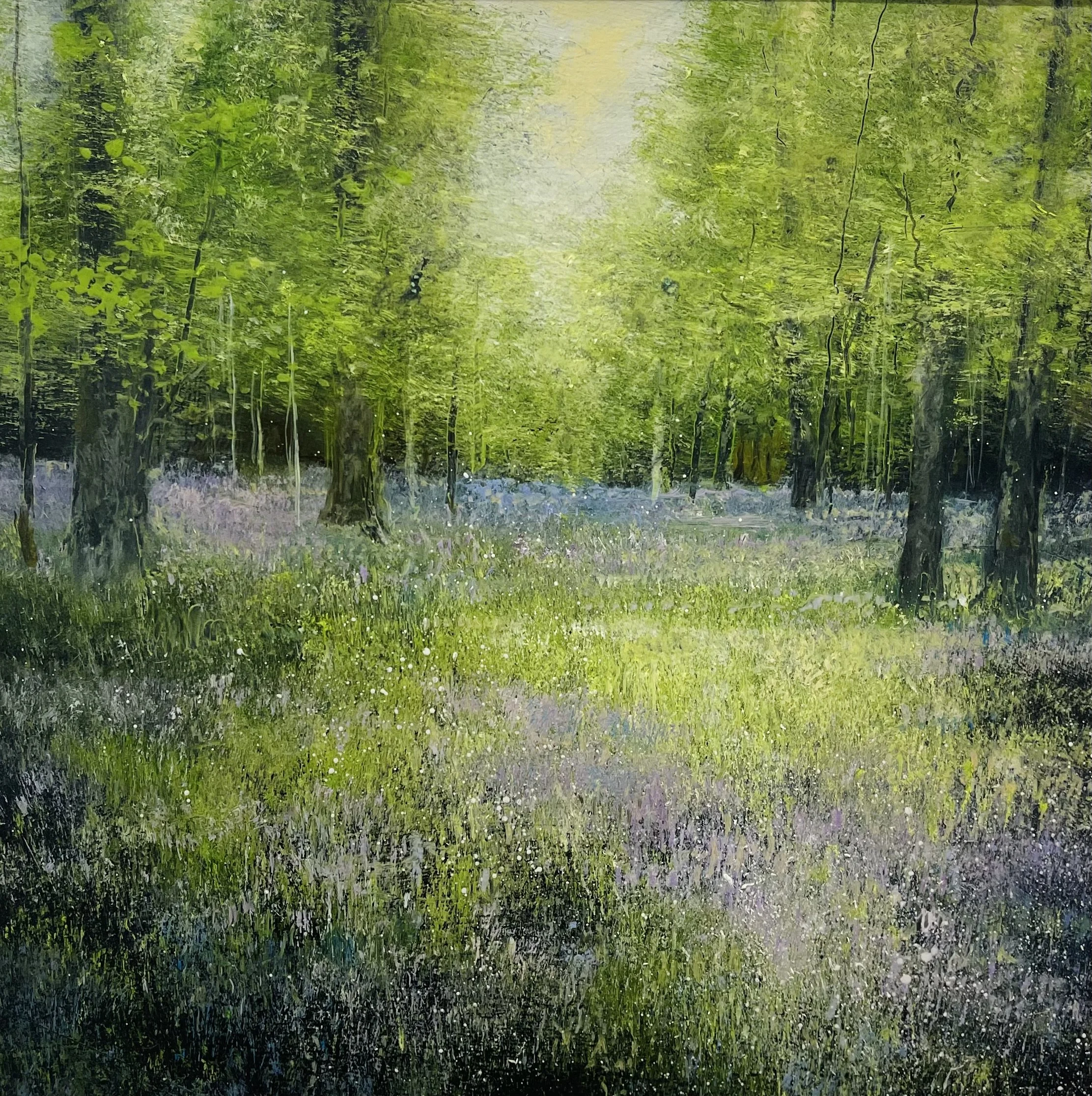 'Then Came Warm March' Garry Pereira oil on panel 37cm x 37cm framed £595