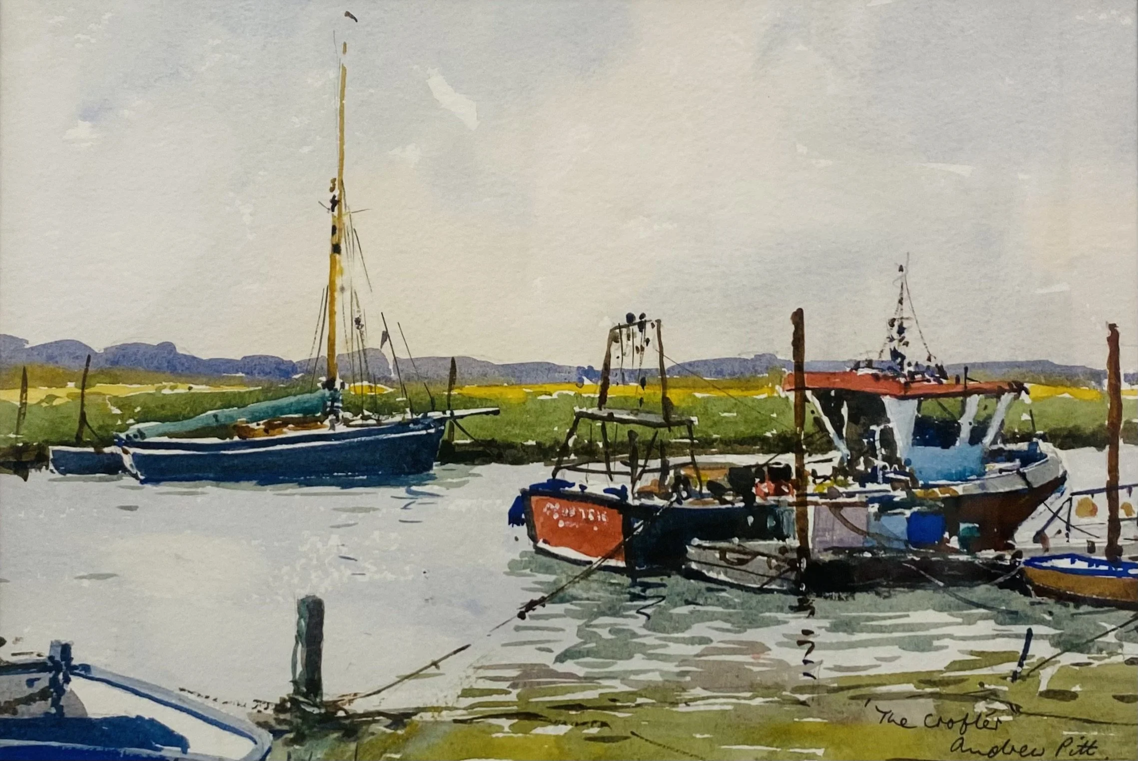 The Crofter, watercolour 43cm x 53cm framed £275