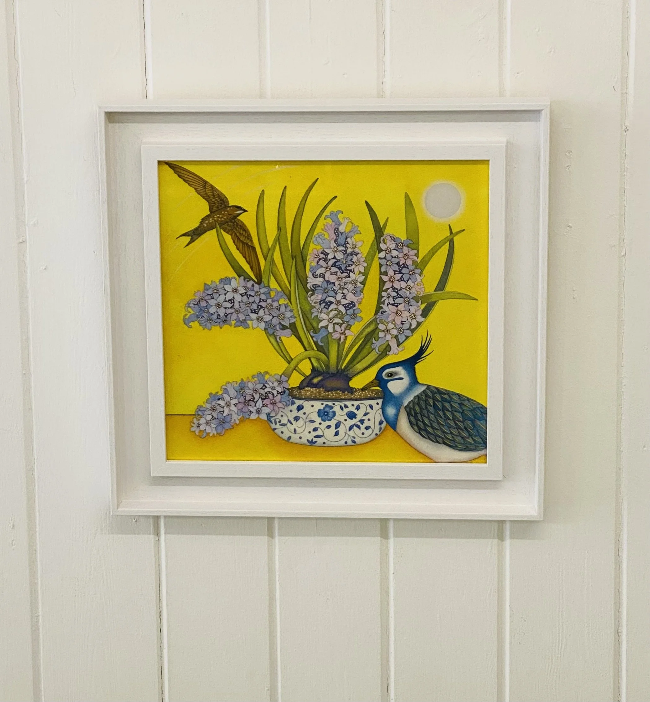 'Spring Hyacinths' framed