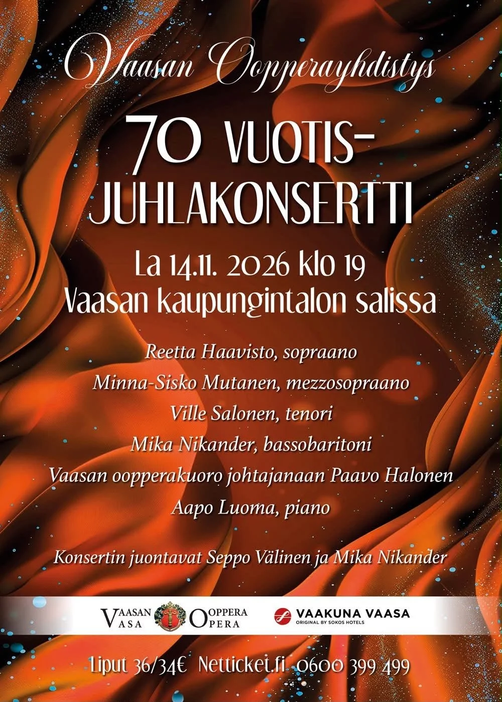 Vaasan oopperayhdistys 70 vuotta
