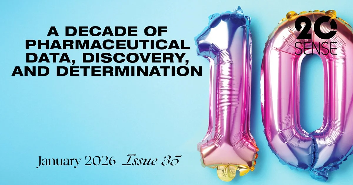 20Sense Issue 35: a Decade of pharmaceutical data discovery and determination