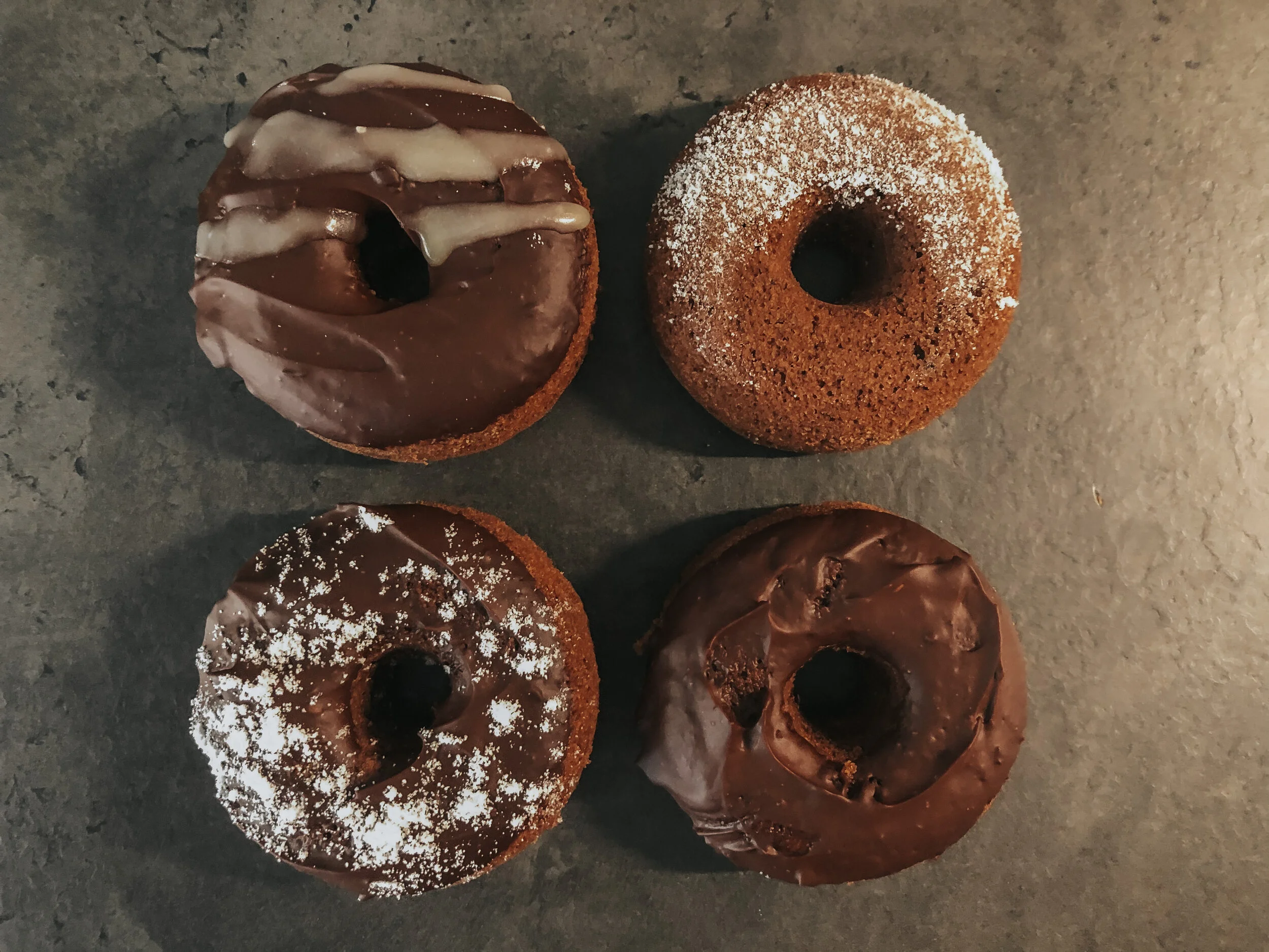 Donuts alla nocciola con cacao senza glutine vegan