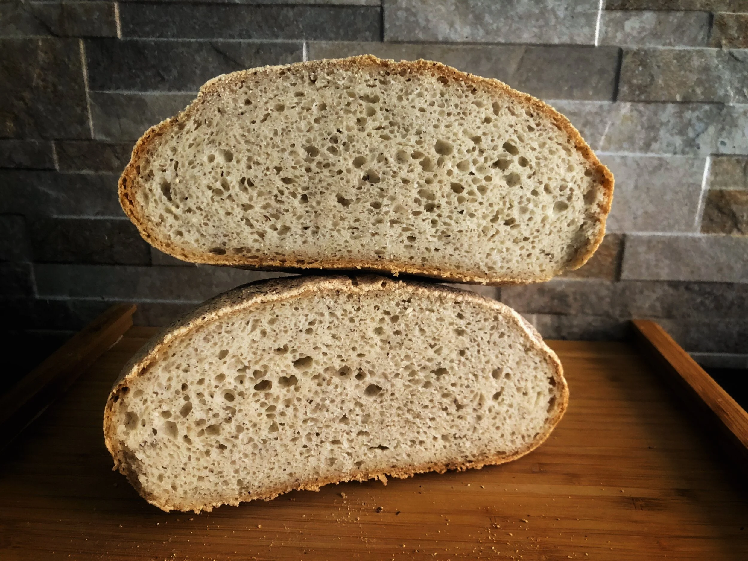 Pane al miglio e grano saraceno, con farine naturalmente senza glutine e lievito madre