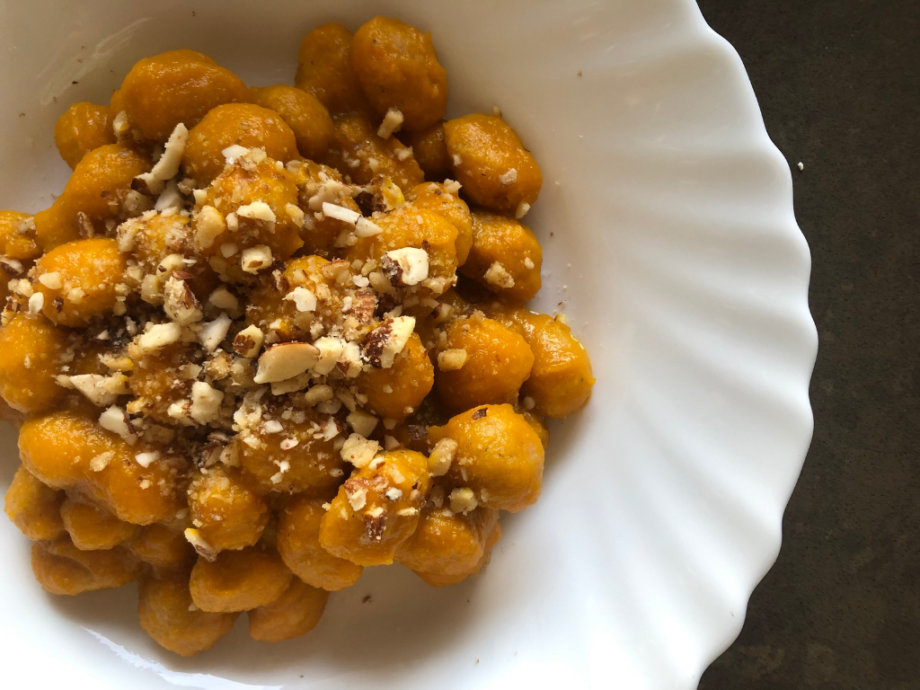 Gnocchi senza glutine vegan con patate dolci