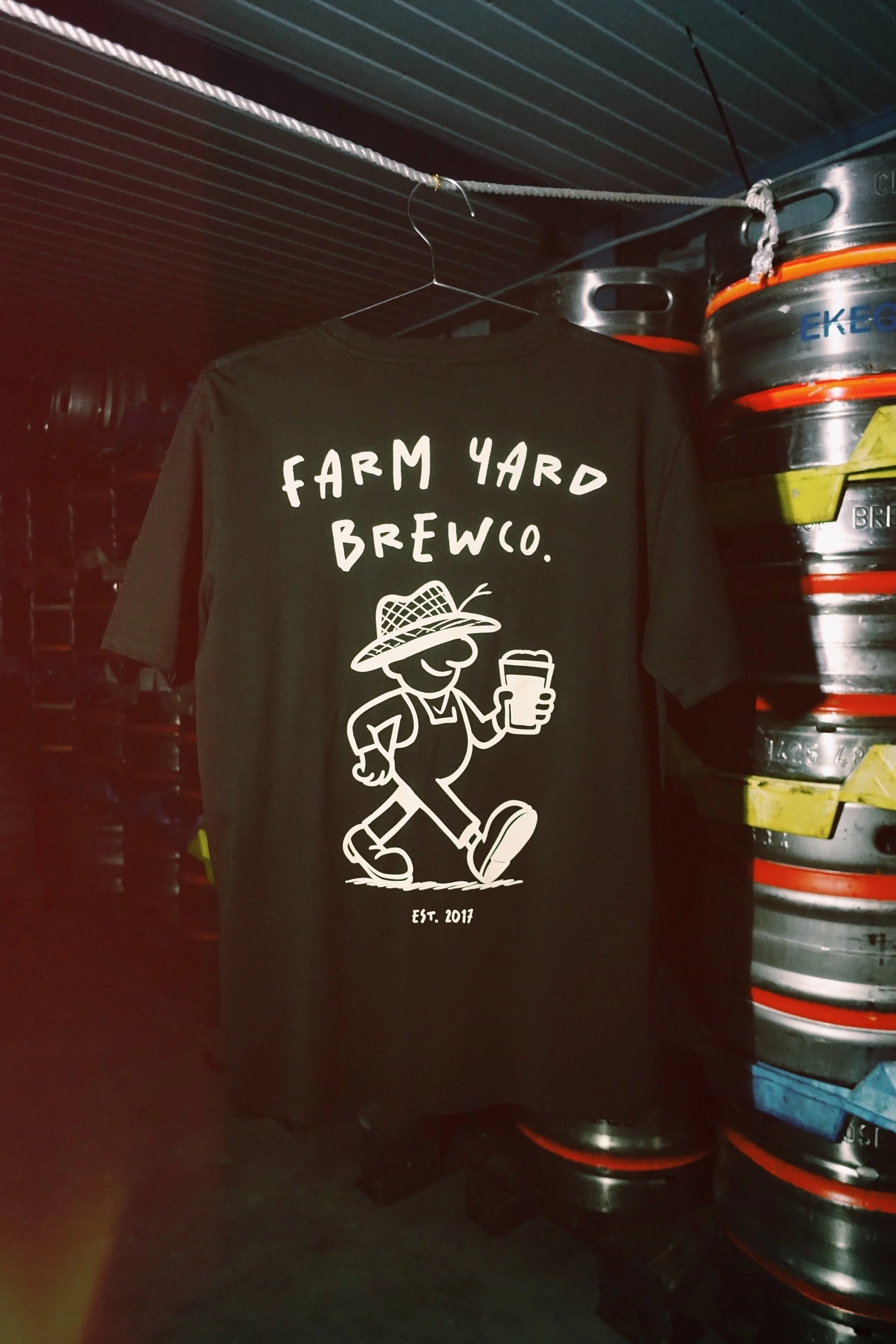 Farm Yard Brew Co - Farmer Tee (Slate Grey)