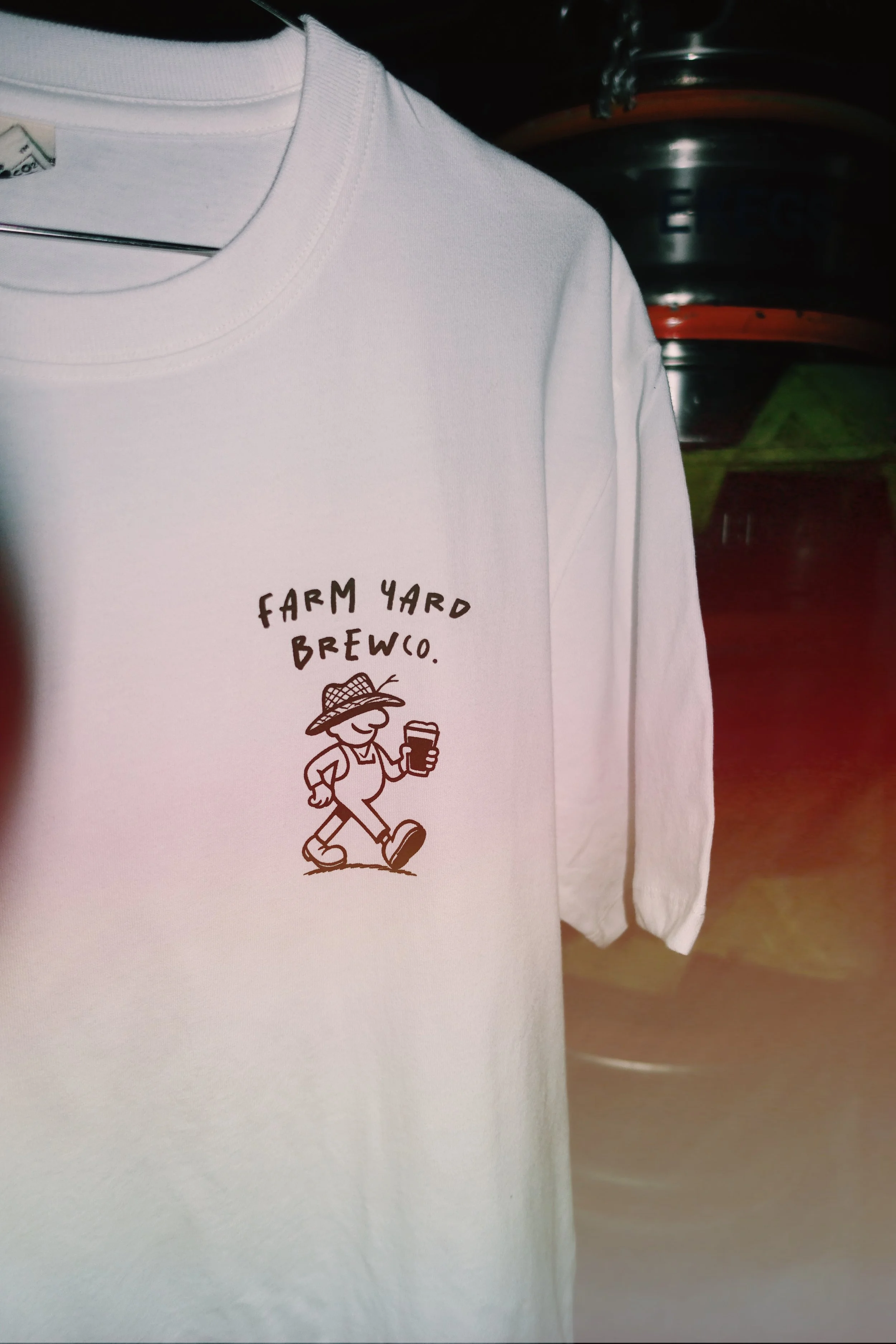 Farm Yard Brew Co - Farmer Tee (Bone White)