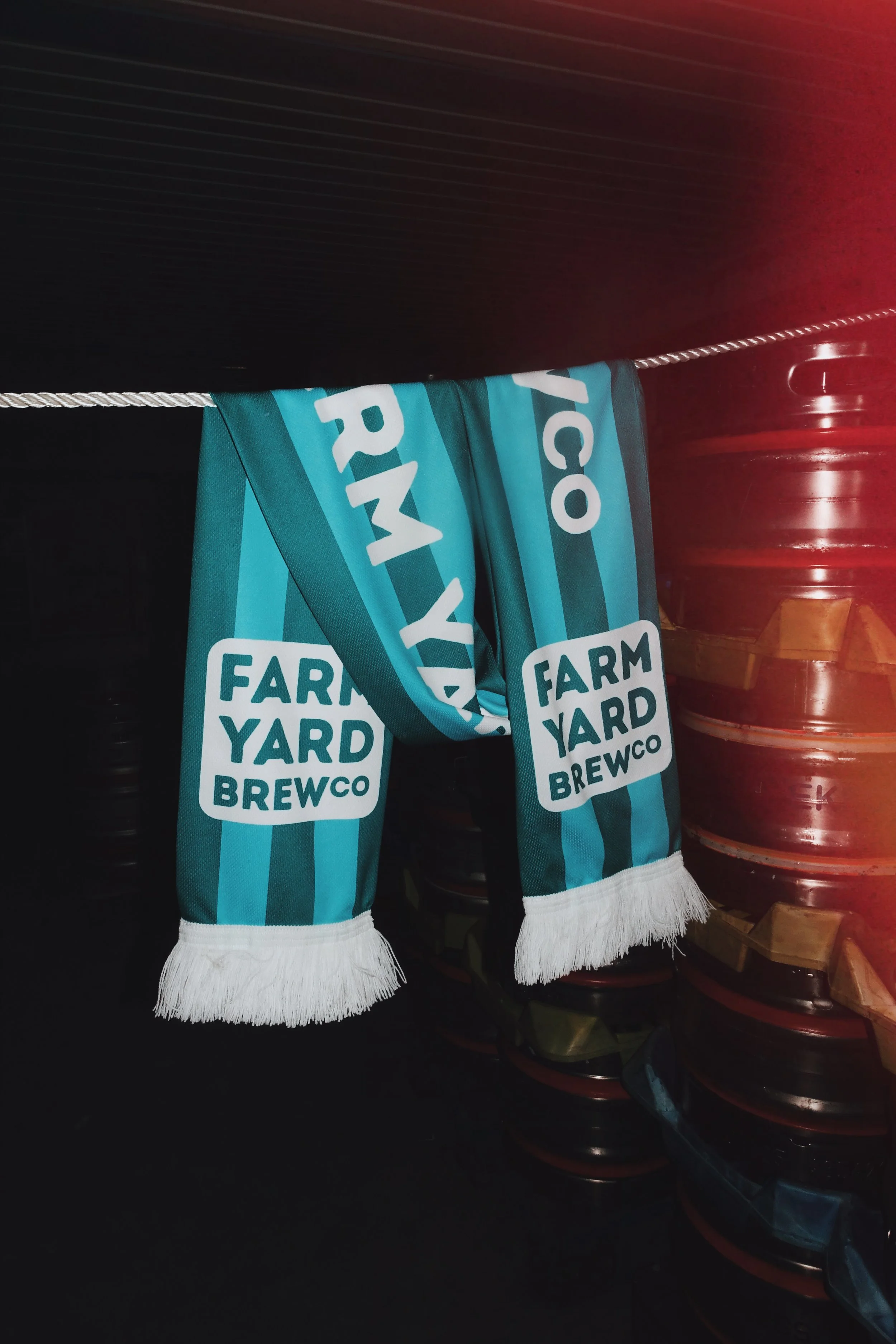 Farm Yard Brew Co Football Scarf