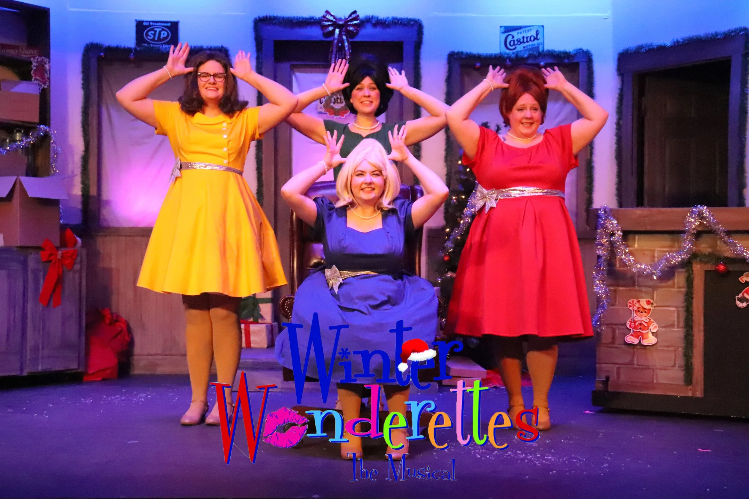 "And to his reindeer say..."
+++
Winter Wonderettes
Directed & Designed By Nate Plummer
Choreography By Sarah Stehr
Costume Construction By: Cindy Fahser
Photos By: Frank Bartella