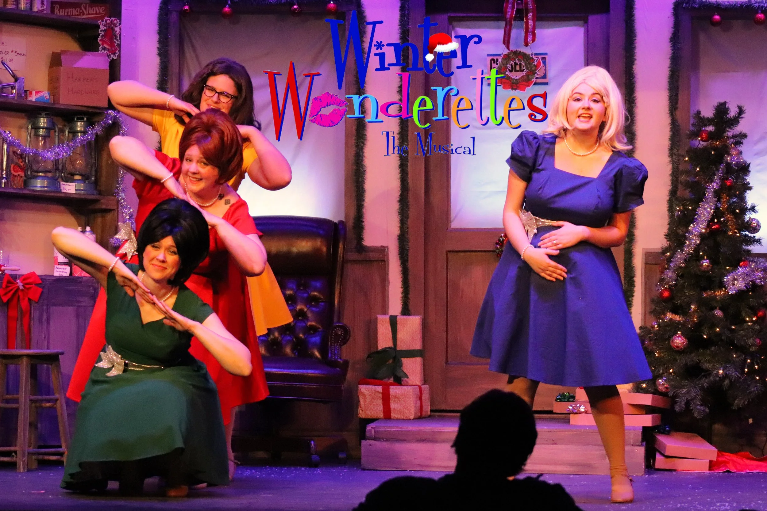 "Suzy Snowflake"
+++
Winter Wonderettes
Directed & Designed By Nate Plummer
Choreography By Sarah Stehr
Costume Construction By: Cindy Fahser
Photos By: Frank Bartella