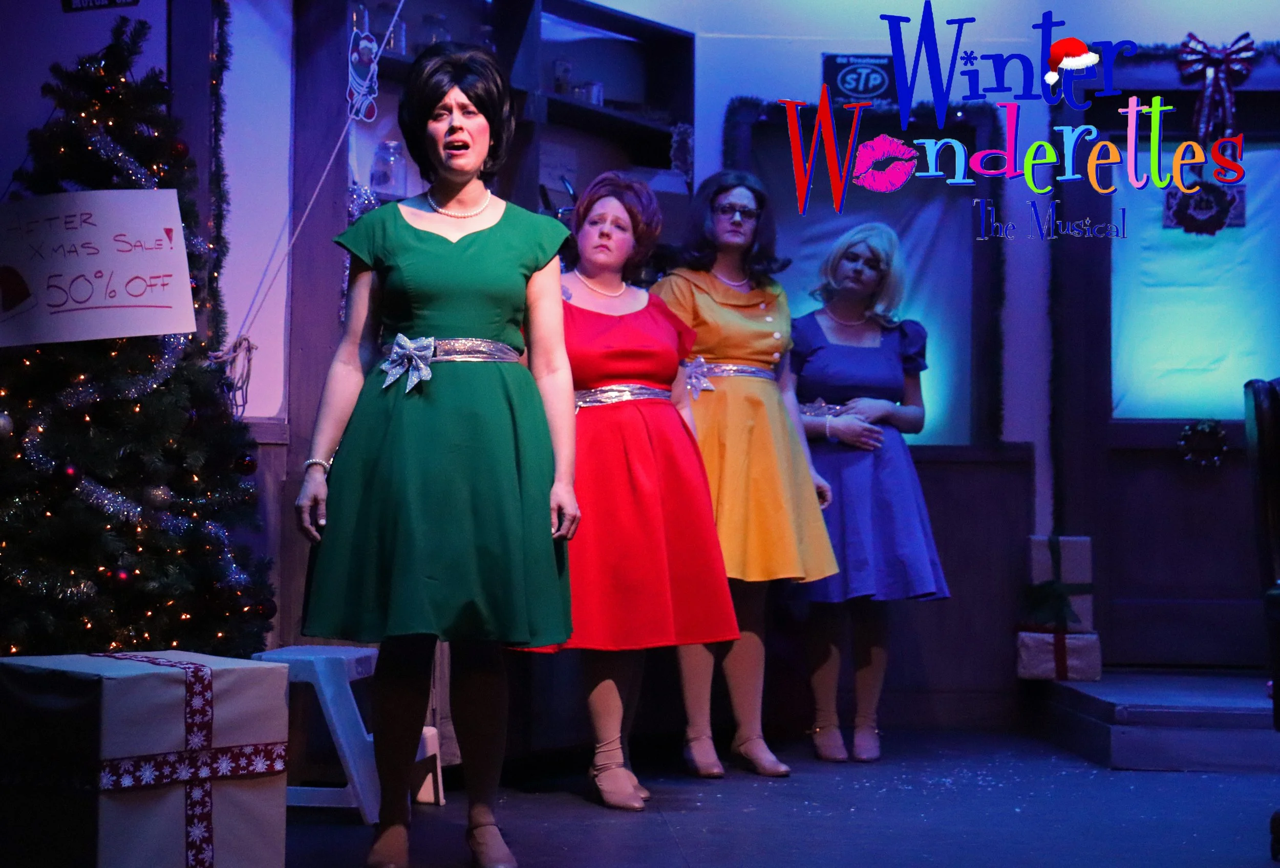 "Christmas Will Be Just Another Lonely Day"
+++
Winter Wonderettes
Directed & Designed By Nate Plummer
Choreography By Sarah Stehr
Costume Construction By: Cindy Fahser
Photos By: Frank Bartella