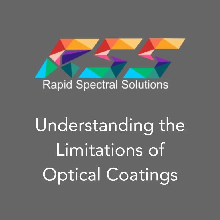 Cover slide with logo of Rapid Spectral Solutions and the title 'Understanding the Limitations of Optical Coatings'