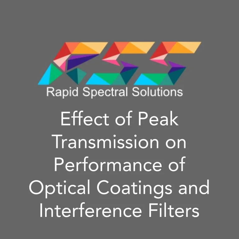 A note describing the significance of Peak Transmission on filter performance.