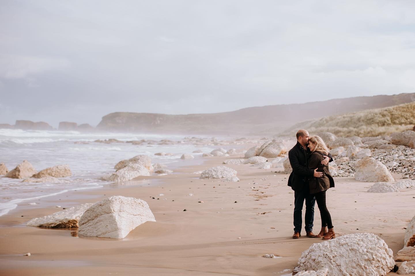 Couldn&rsquo;t love this coastline more 😍 #whiteparkbay #engagement #discoverni #ballycastle #northernirelandweddingphotographer