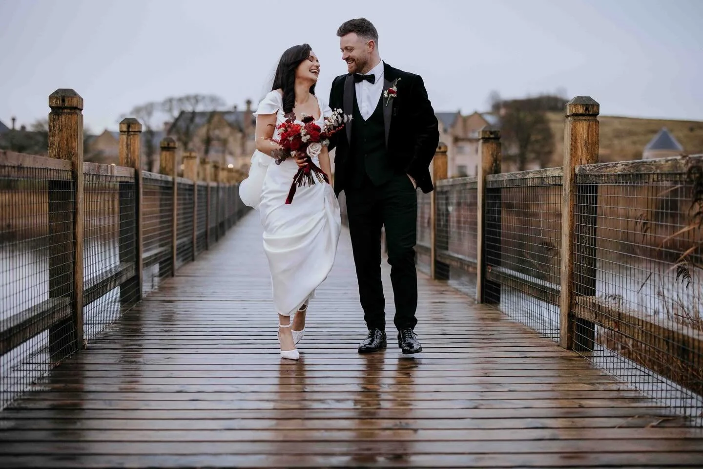 I&rsquo;ve had a flurry of winter weddings, and too busy to post anything but here&rsquo;s one from before Christmas&hellip; Megan &amp; Shane - it POURED right until we went to do their portraits and we got a 10 minute window to dash out and get som
