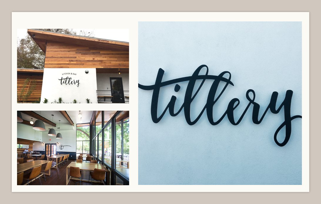 Brand Design, Menu Design, and Signage.