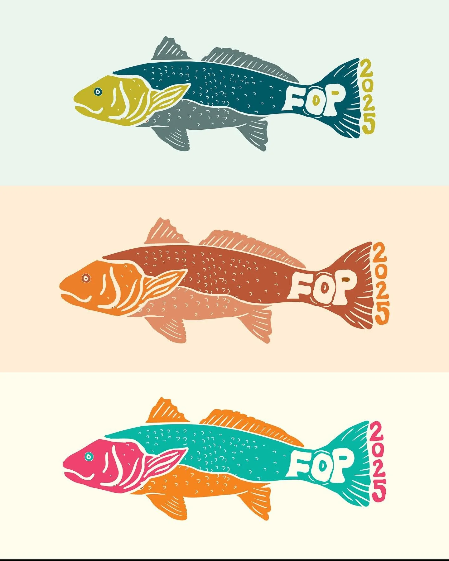 Fishing tournaments need cool logos too 🎣🐟🍤