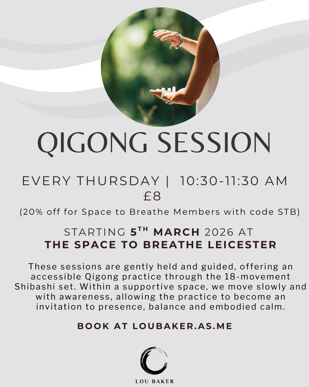 Thursdays in March - Qigong with Lou