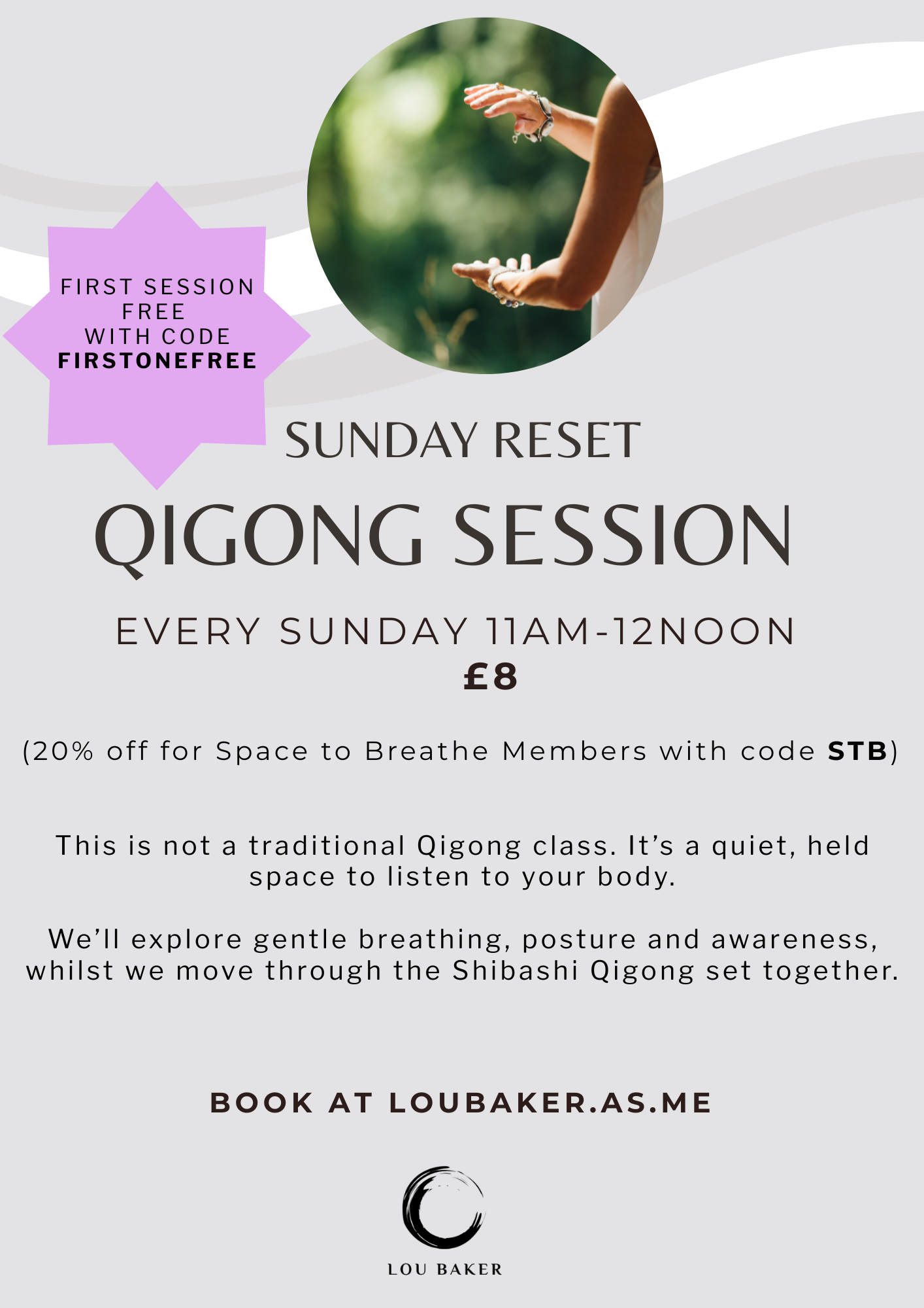 Sundays in June - Sunday morning reset - Qigong with Lou