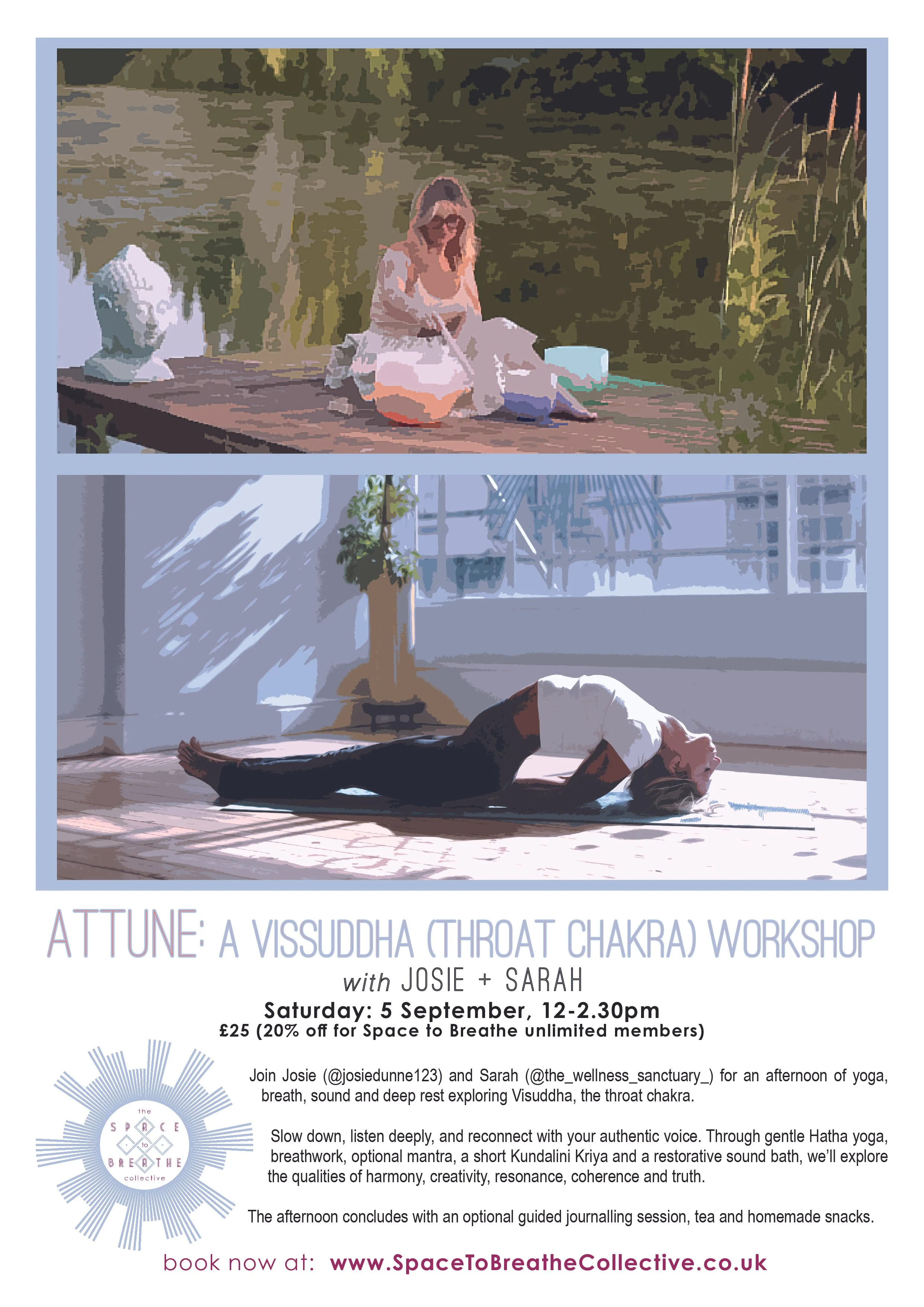 Saturday 5th September -ATTUNE: A Visuddha (Throat Chakra) Workshop