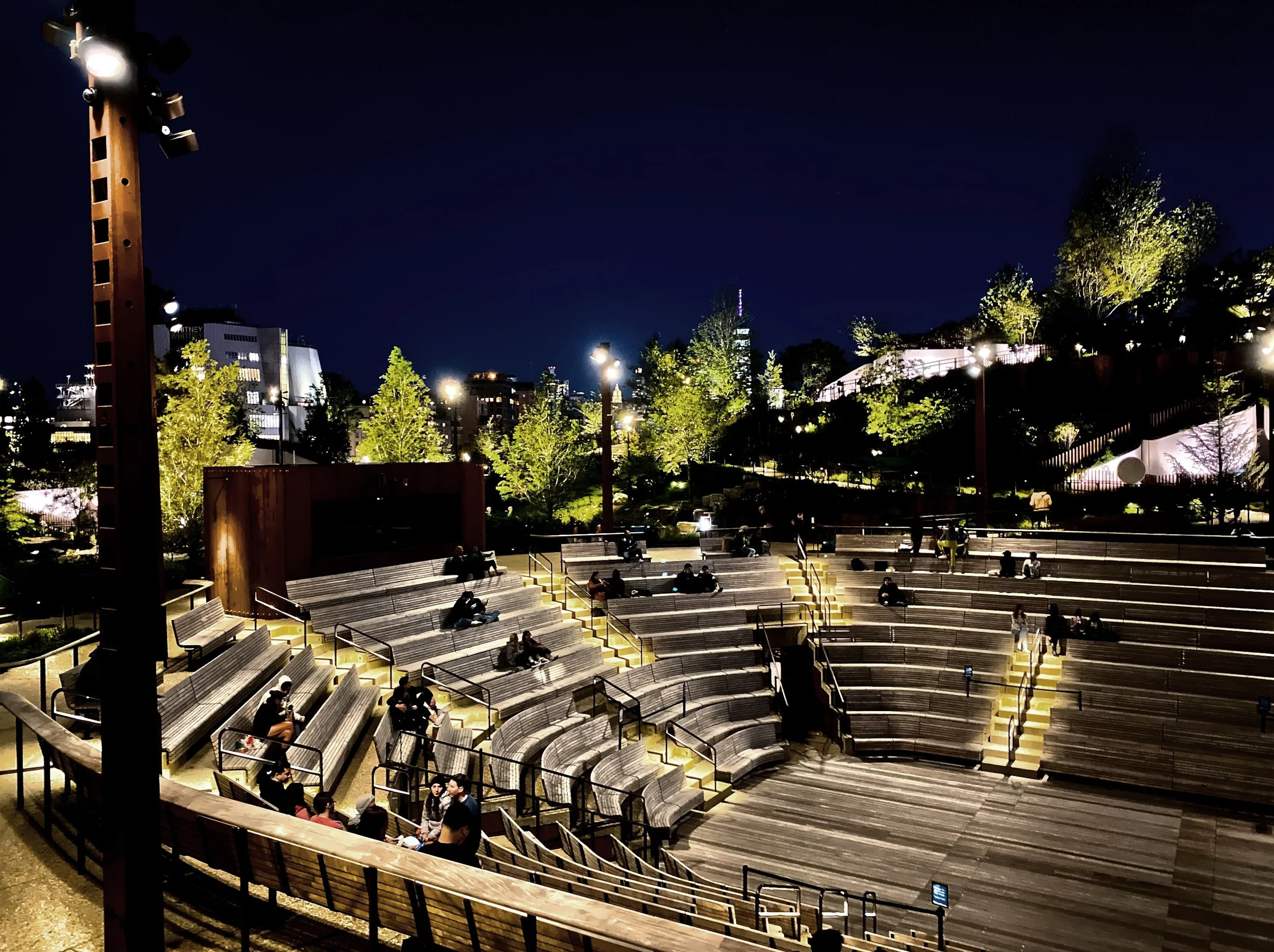  A night view of the ampitheater     