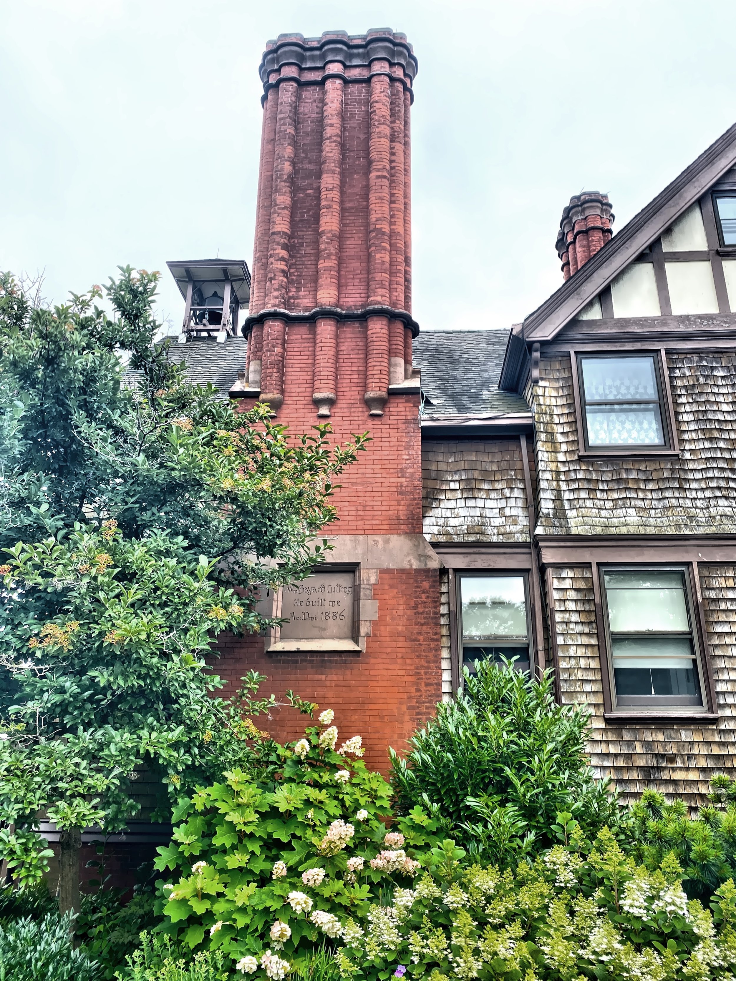  Chimney with the inscription “Wm Bayard Cutting built me in 1886” 
