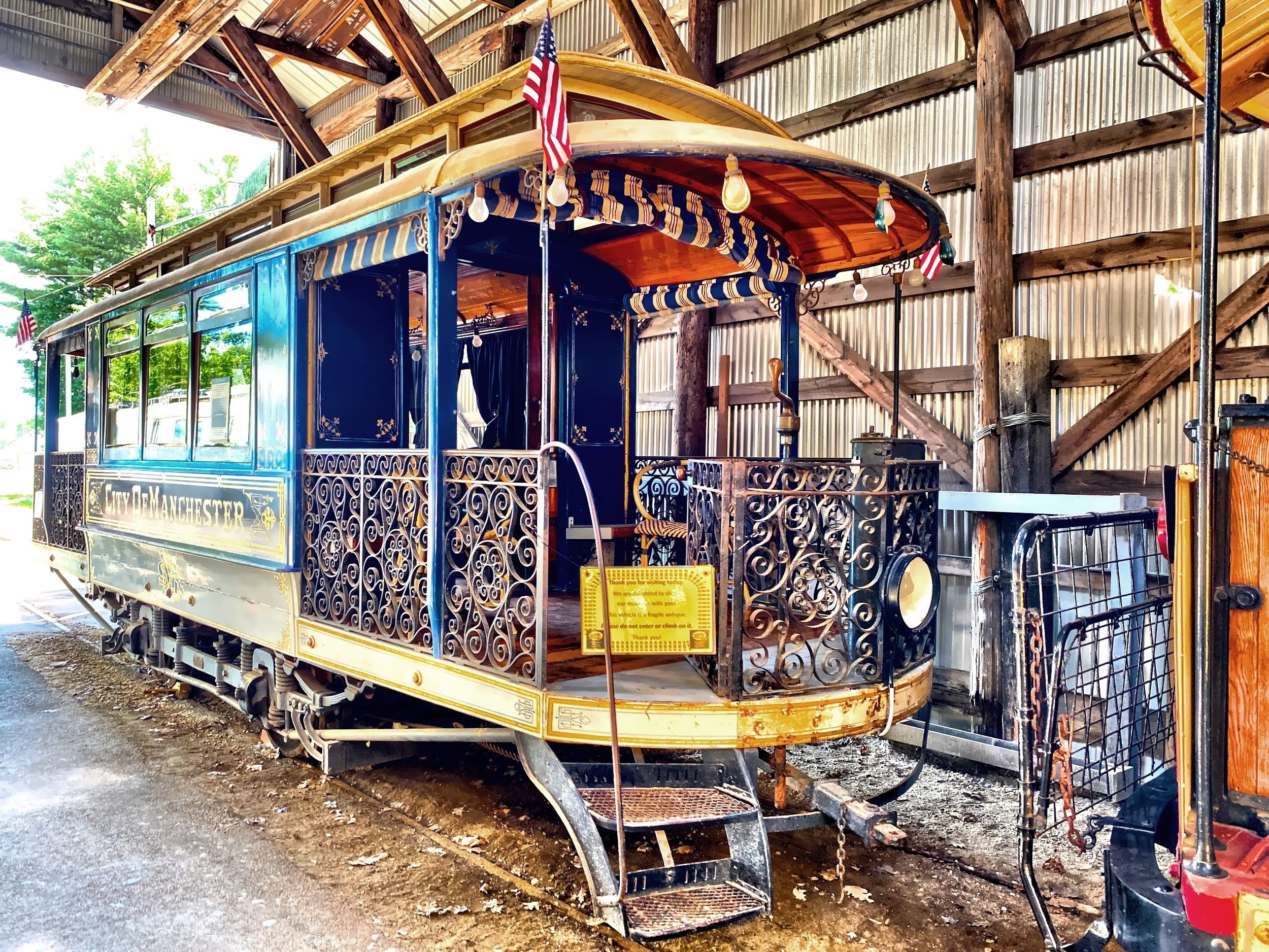  A campaign car at the Seashore Trolly Museum  