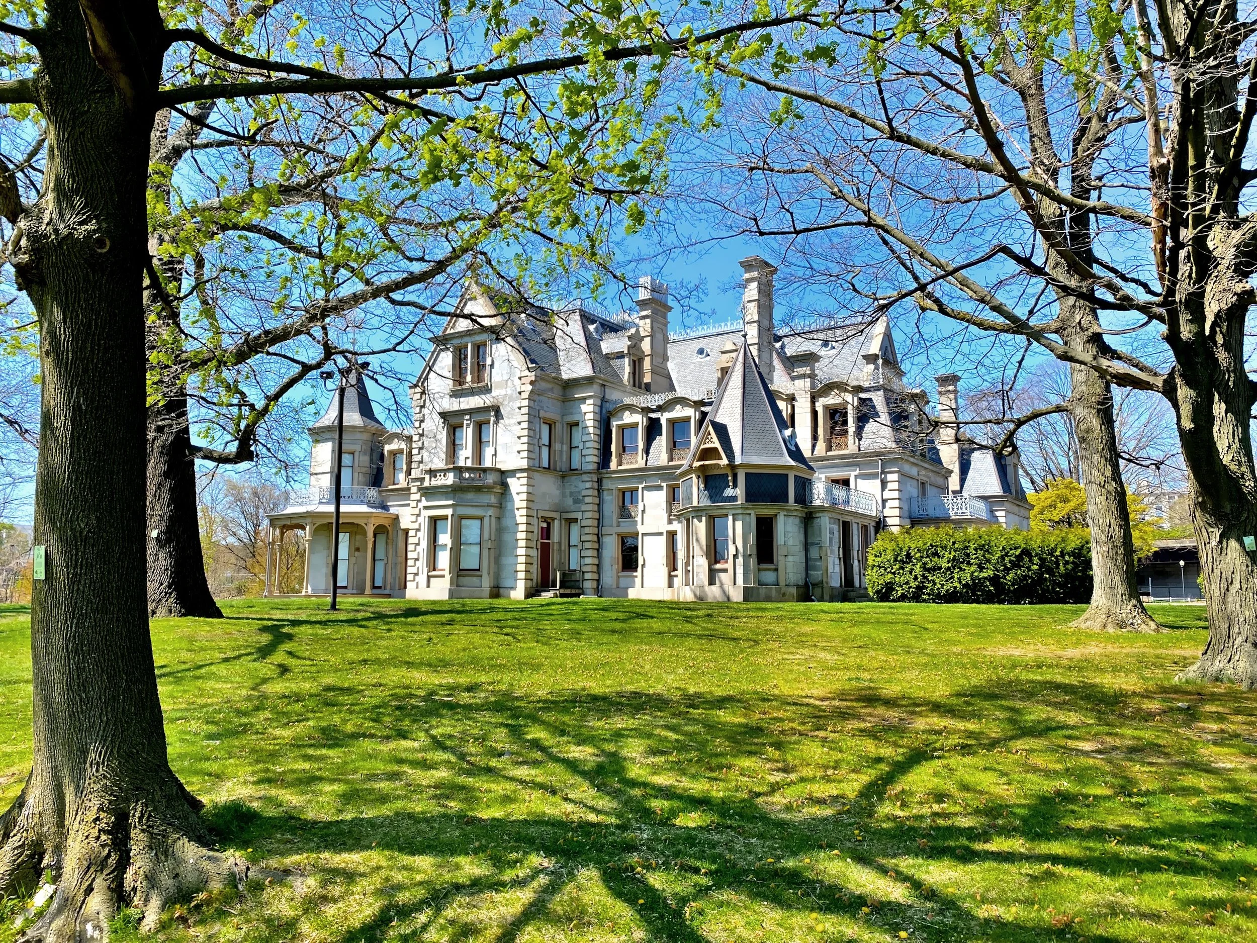  The 62-room mansion, called Elm Park, consisted of 44,000 square, and took four years to complete   