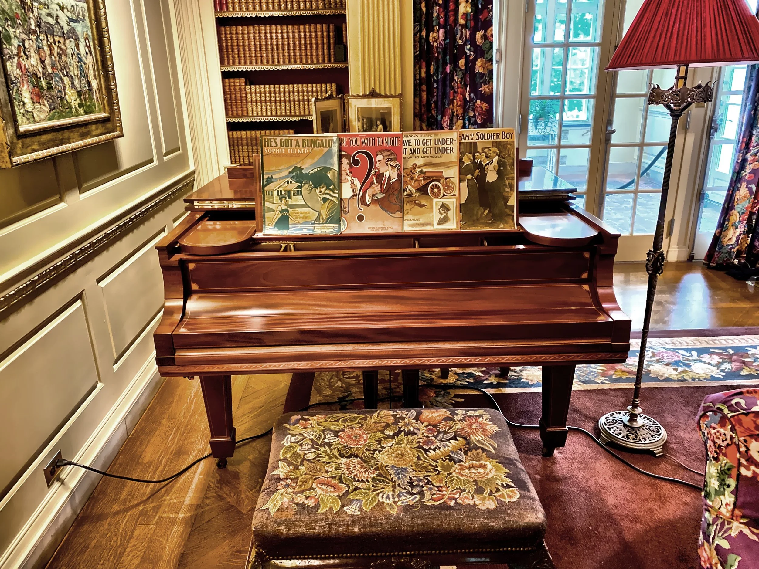  The piano in the library 