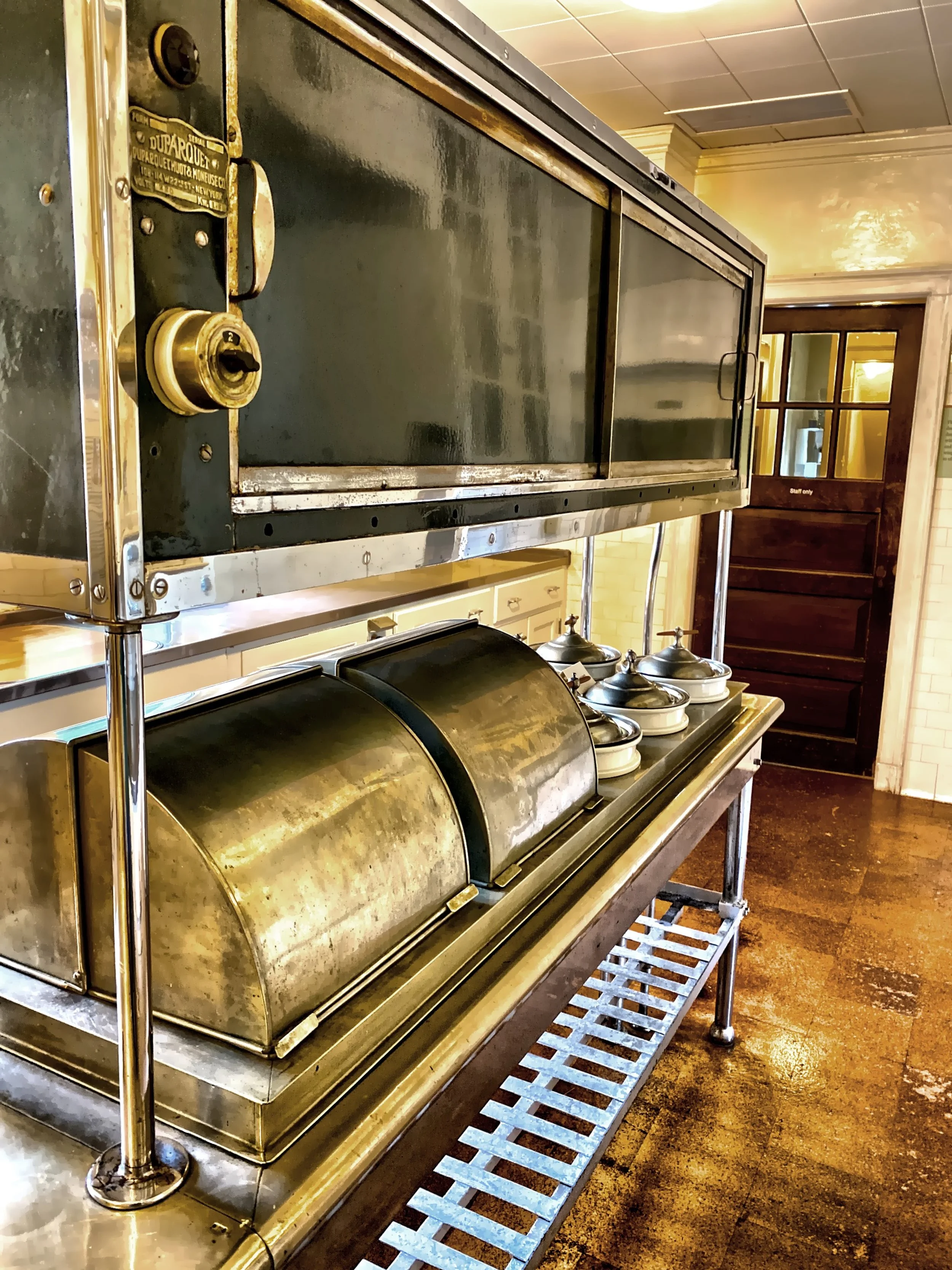  The butler’s pantry with the 1917 state of the art meal warming equipment  