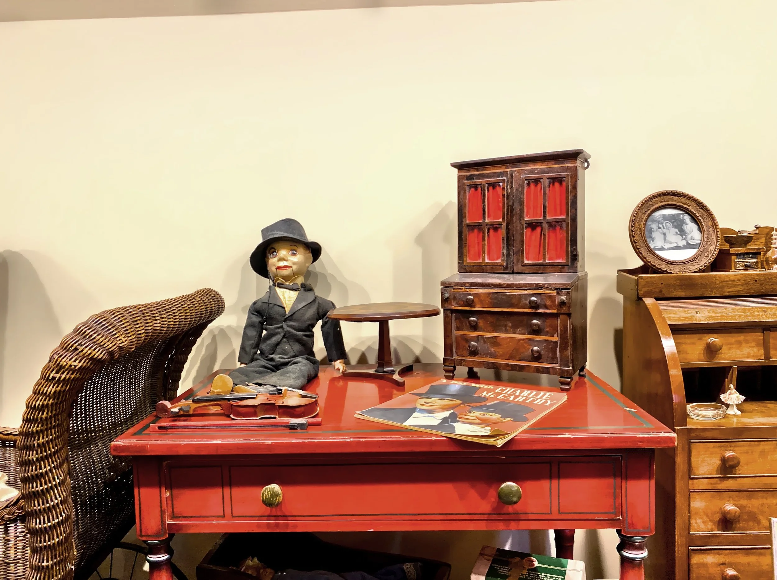  A vintage toy display in the attic 