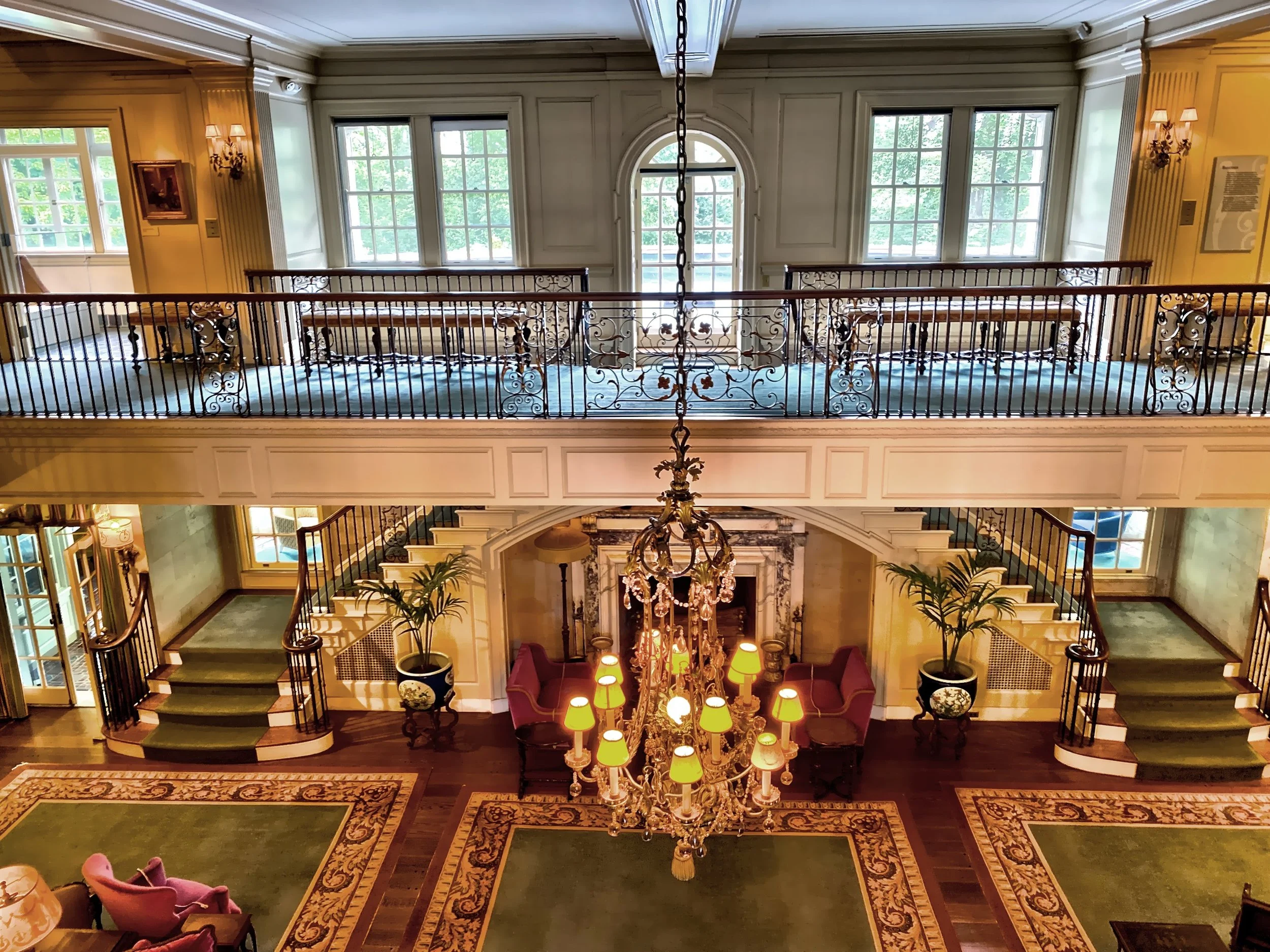  A view of the second floor balcony 