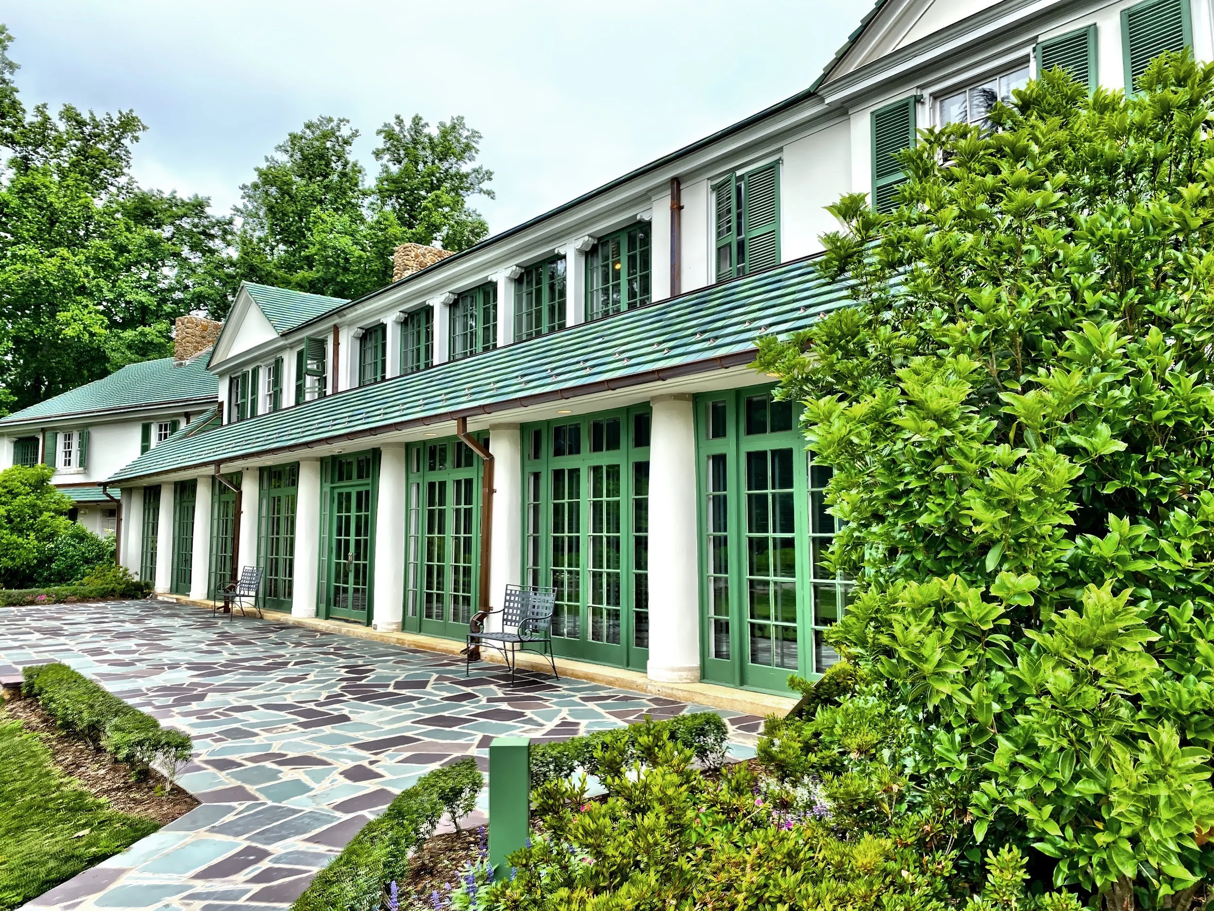  The sun porch doors open onto the front gardens 