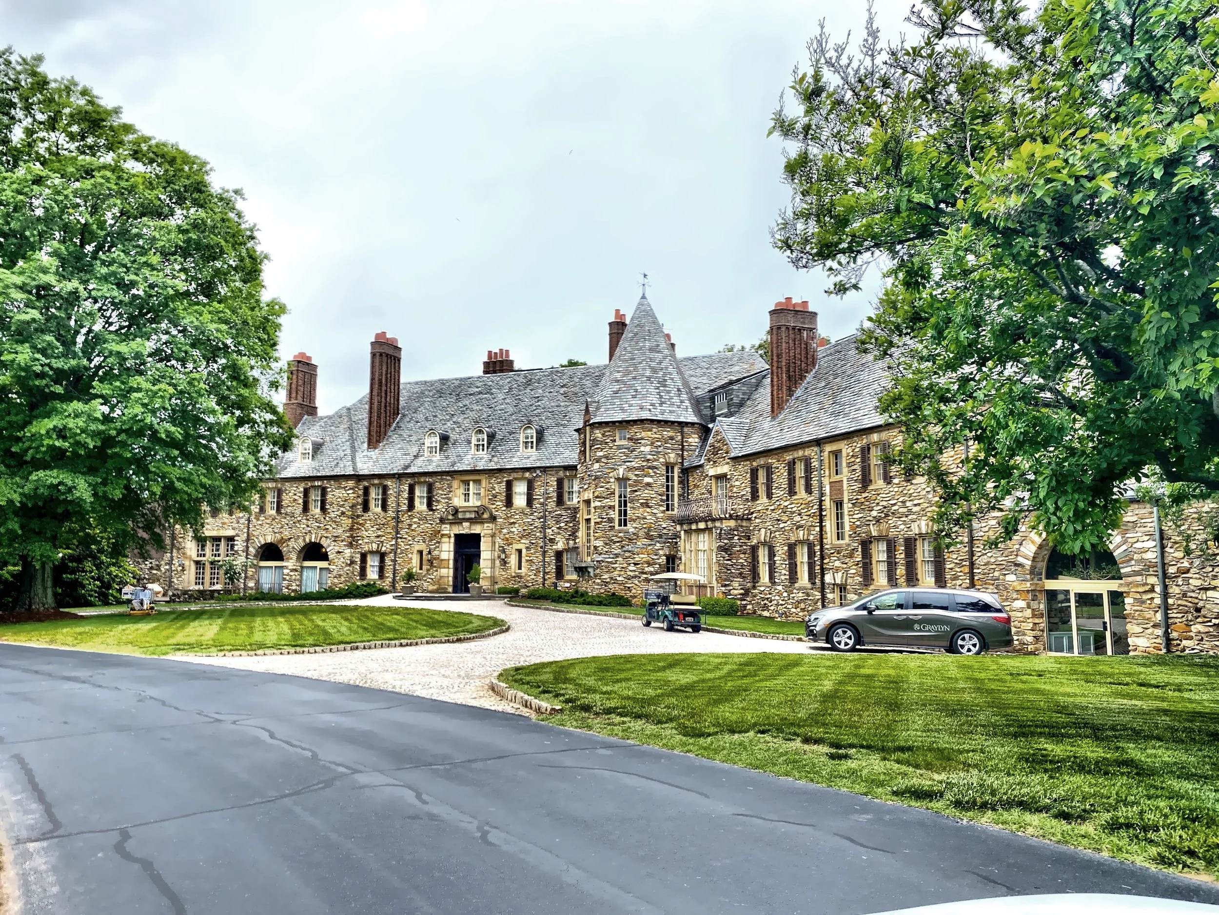  Just down the road from Reynolda, is the 60-room Graylyn mansion.  This estate was the former home of Mr. and Mrs. Bowman Gray Sr., built in 1925, and is now an executive conference center with guest and meeting rooms.  Mr. Gray was President and Ch