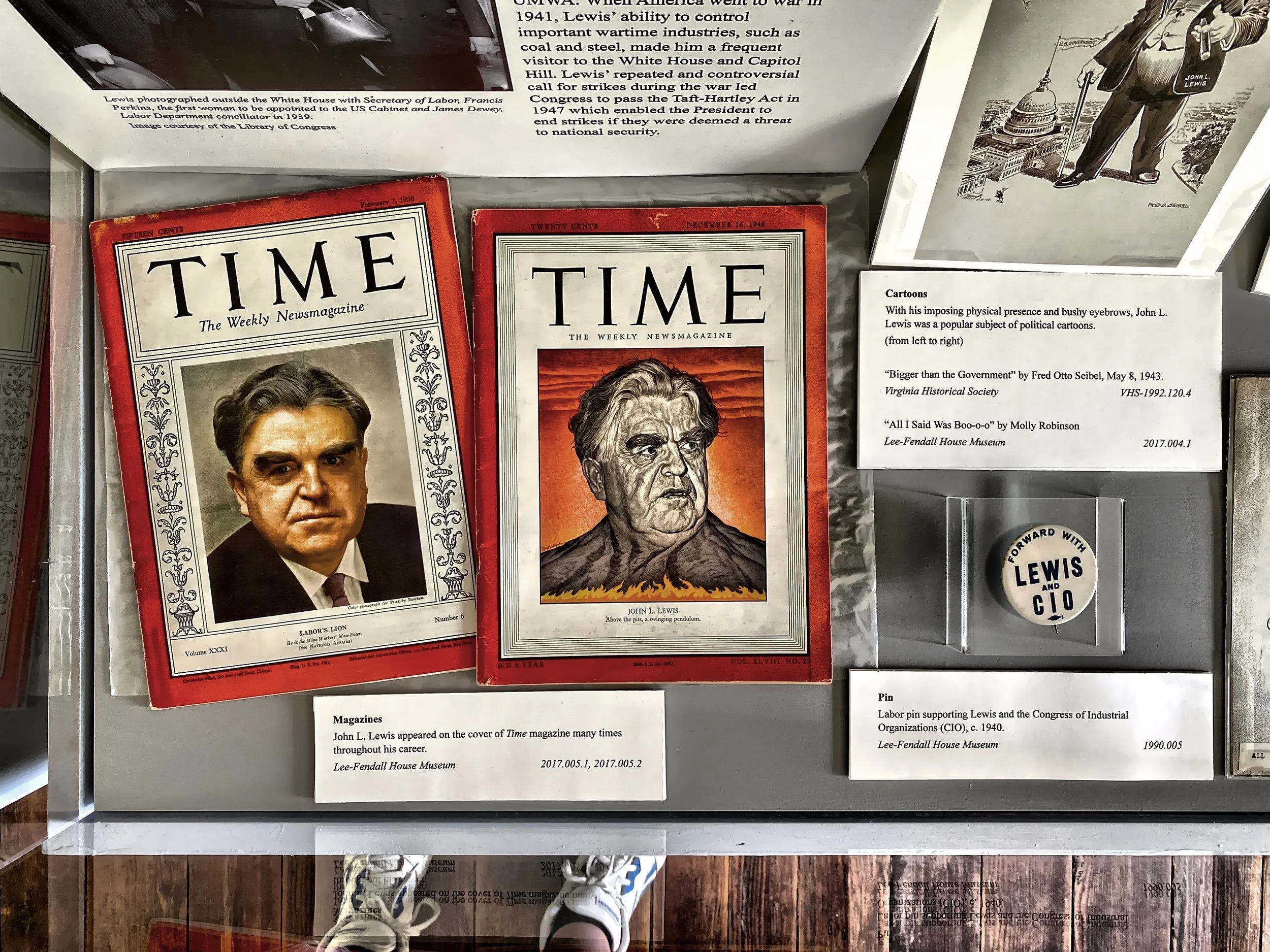  Part the the exhibit that examines the life and legacy of John L. Lewis, one of America’s most powerful, innovative and controversial labor leaders and long-serving president of the United Mine Workers of America. 