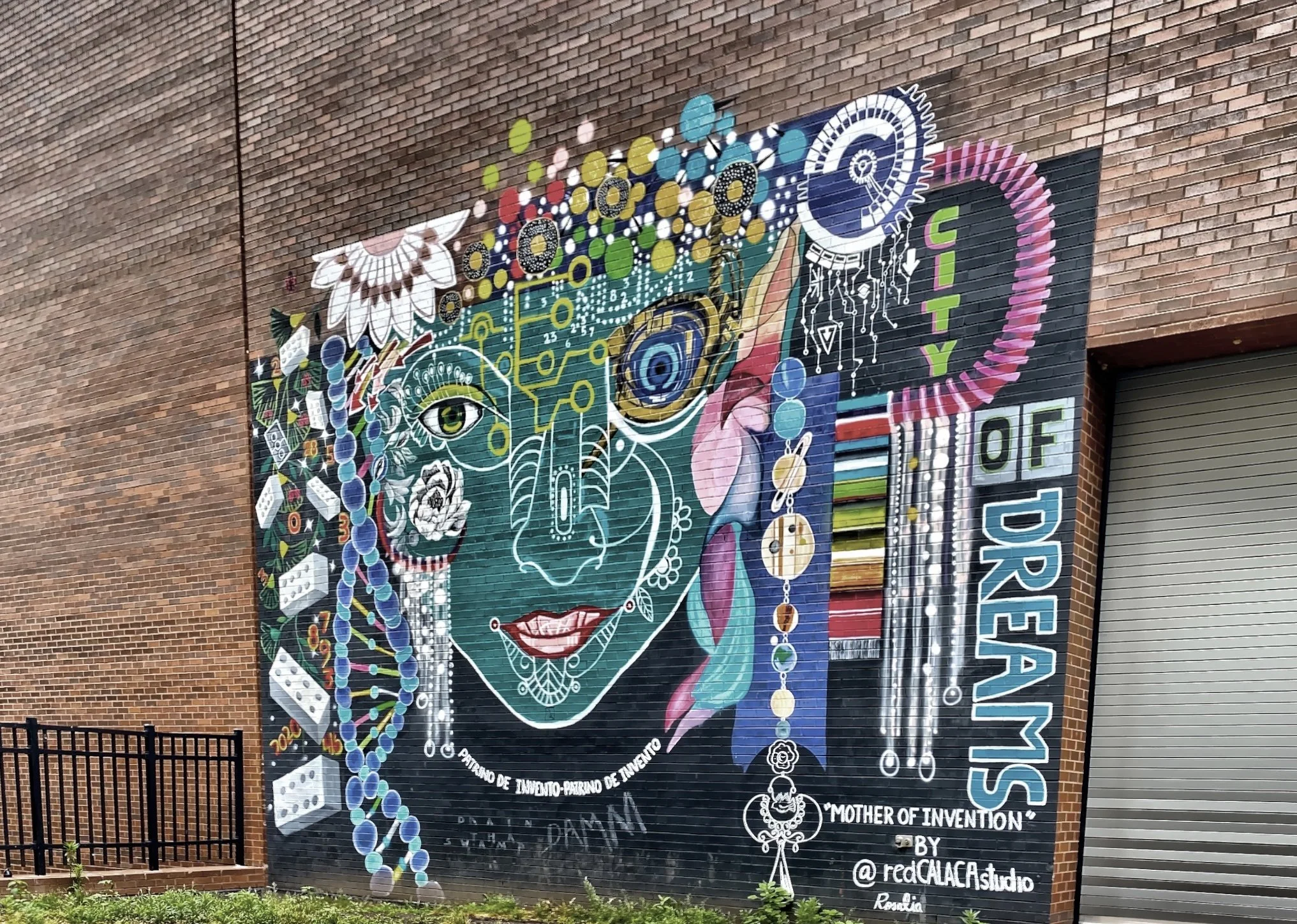  “Mother of Invention” mural on N. Tryon Street 